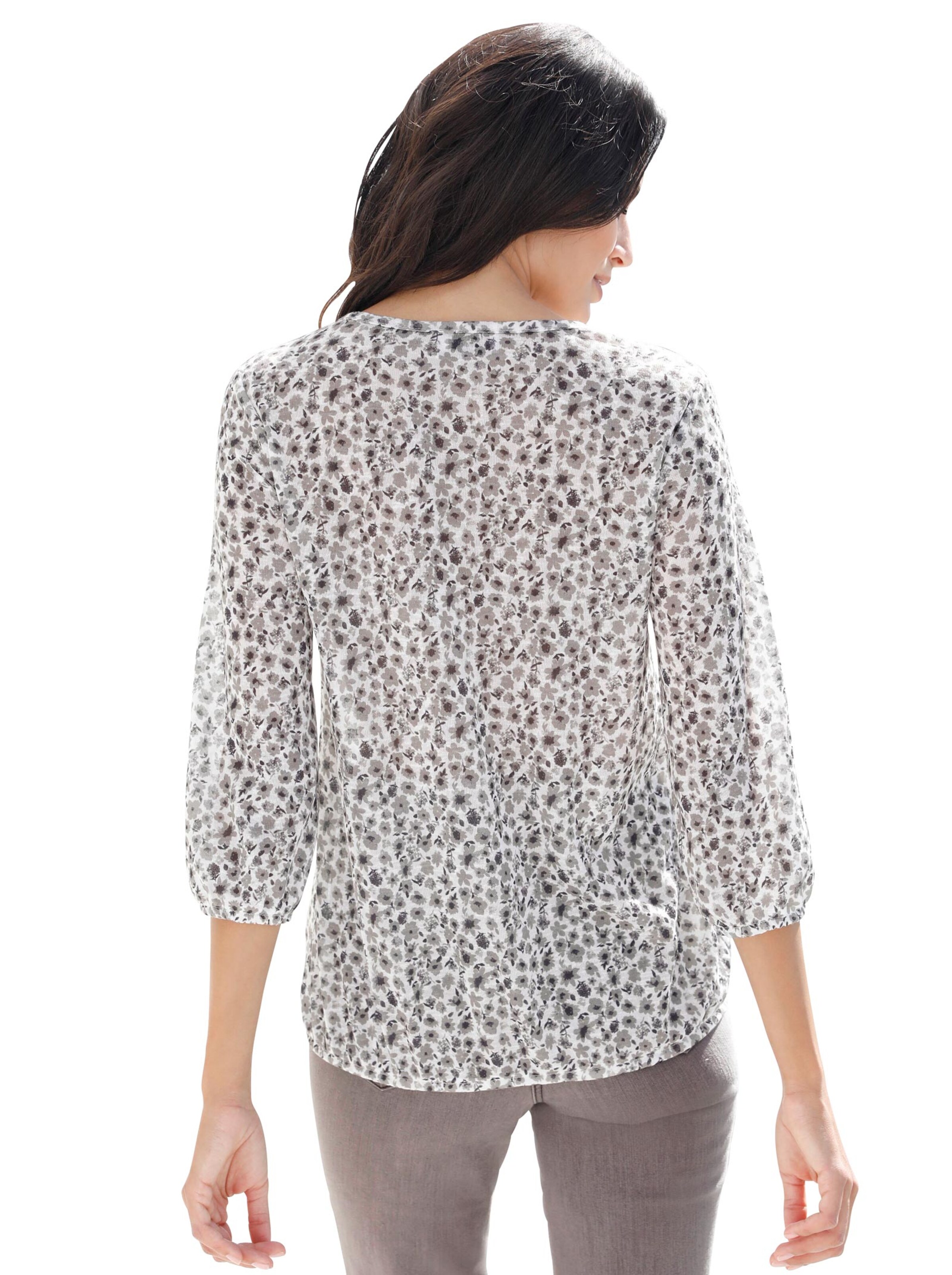 Shirt - taupe-gemustert