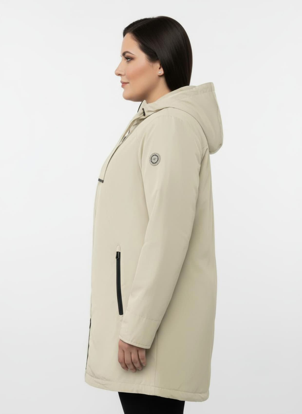 Parka wind- und wasserabweisend - sand