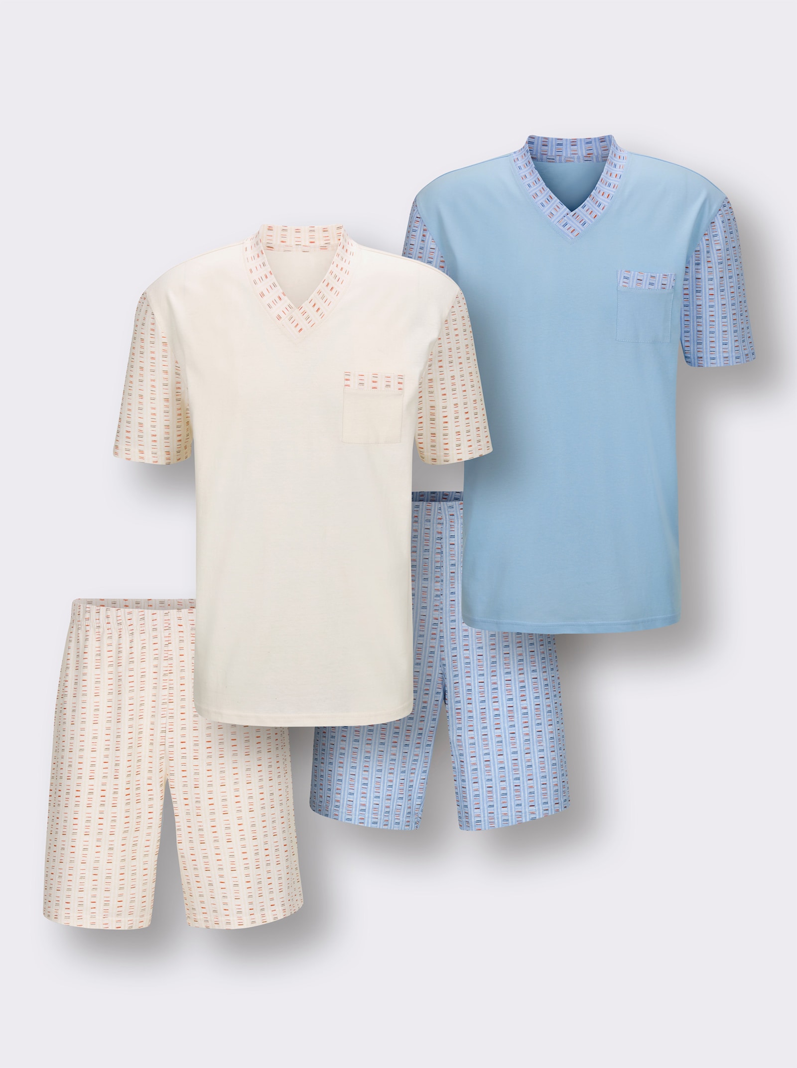 KINGsCLUB Shortys - champagner + eisblau