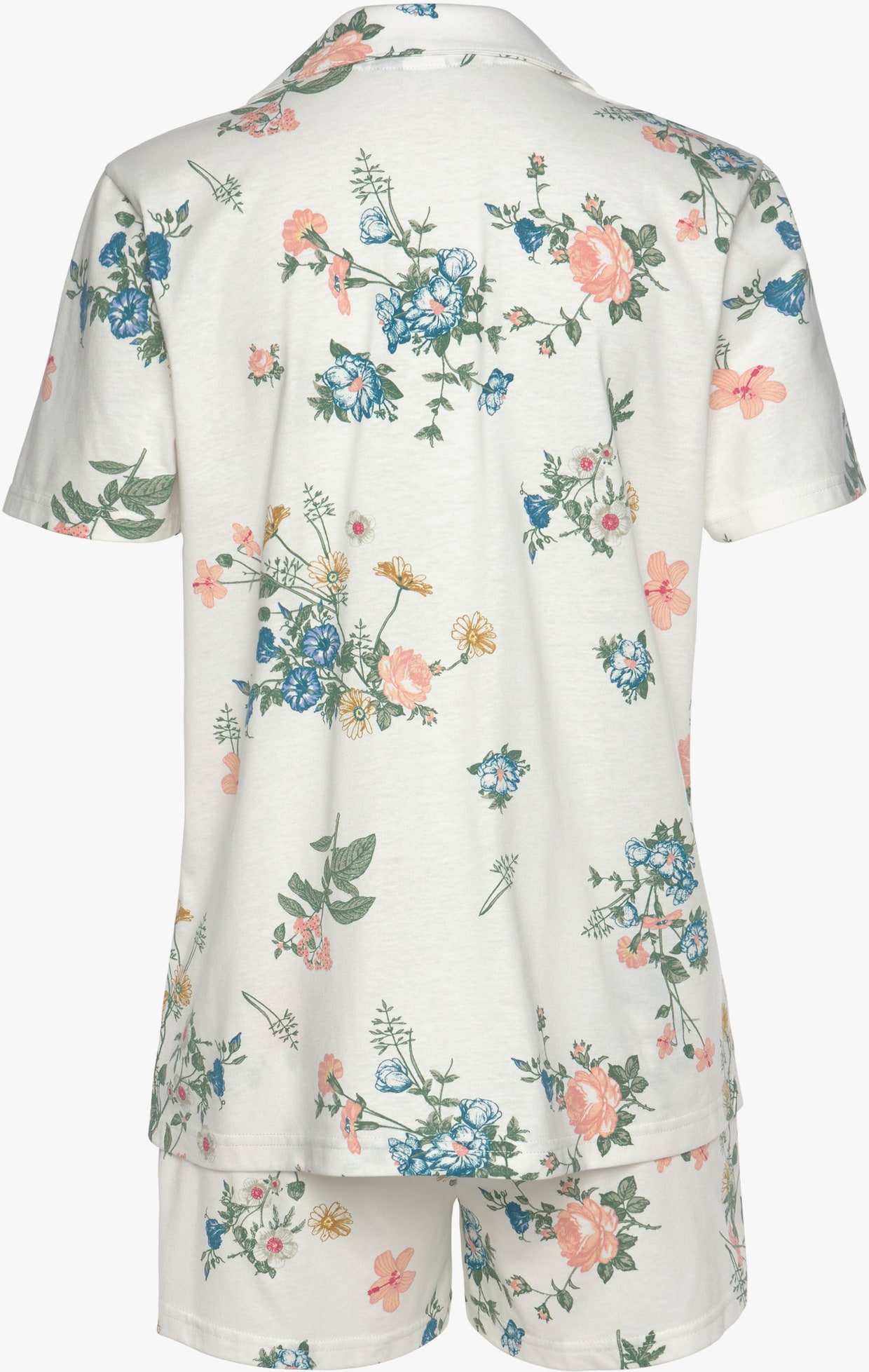Vivance Dreams shortama - ecru/bloemenmotief