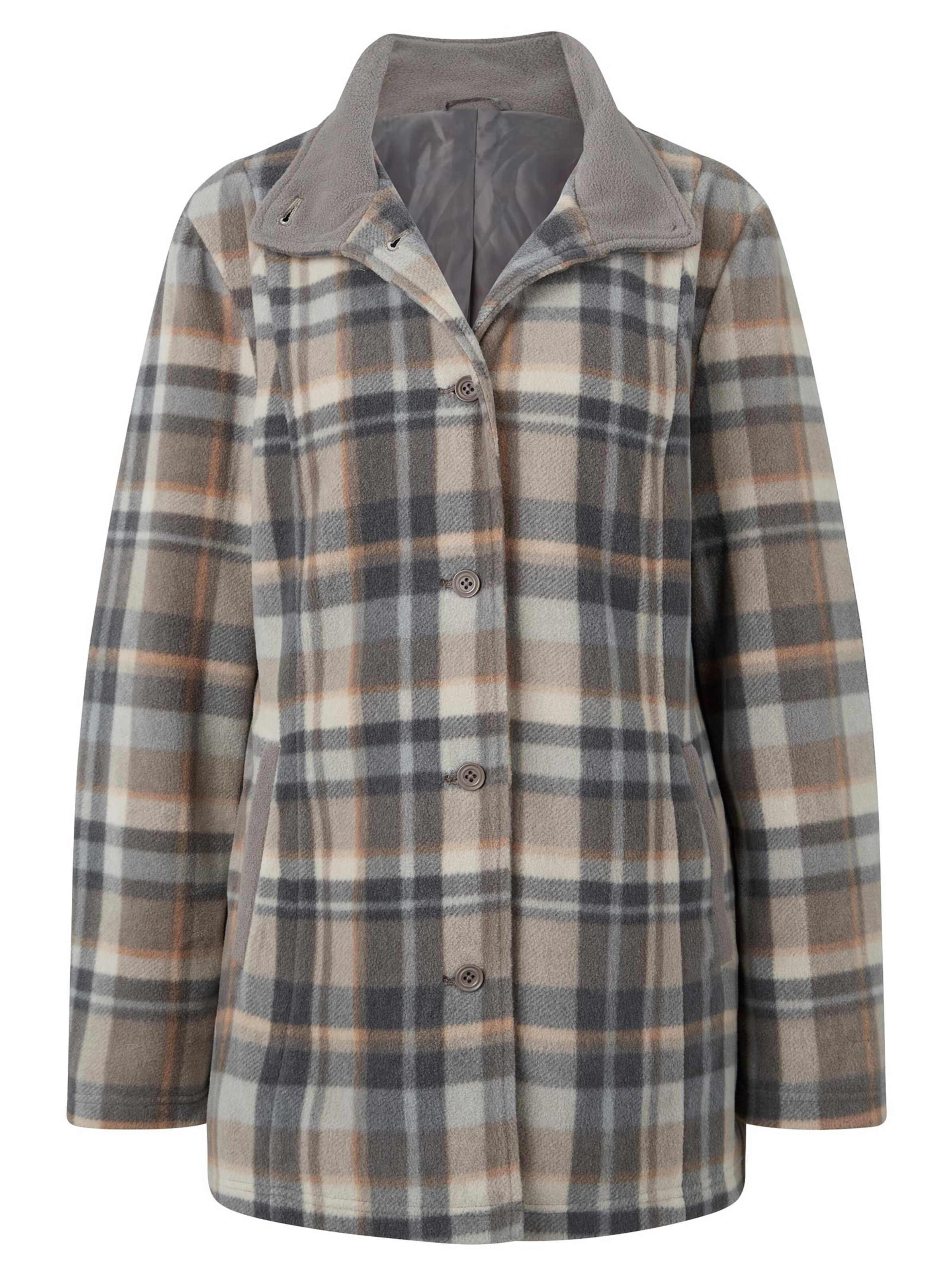 Jacke - sand-anthrazit-kariert