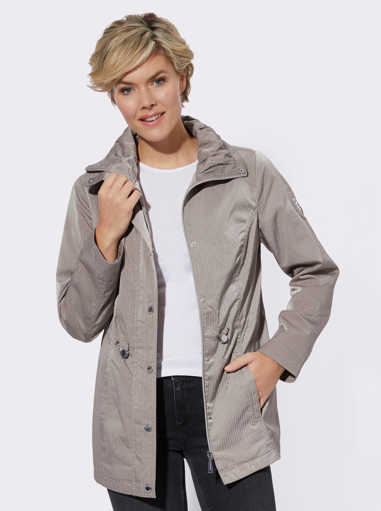 Jacke - taupe