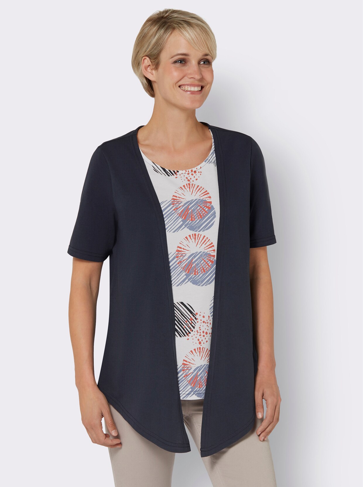 2-in-1-shirt - marine