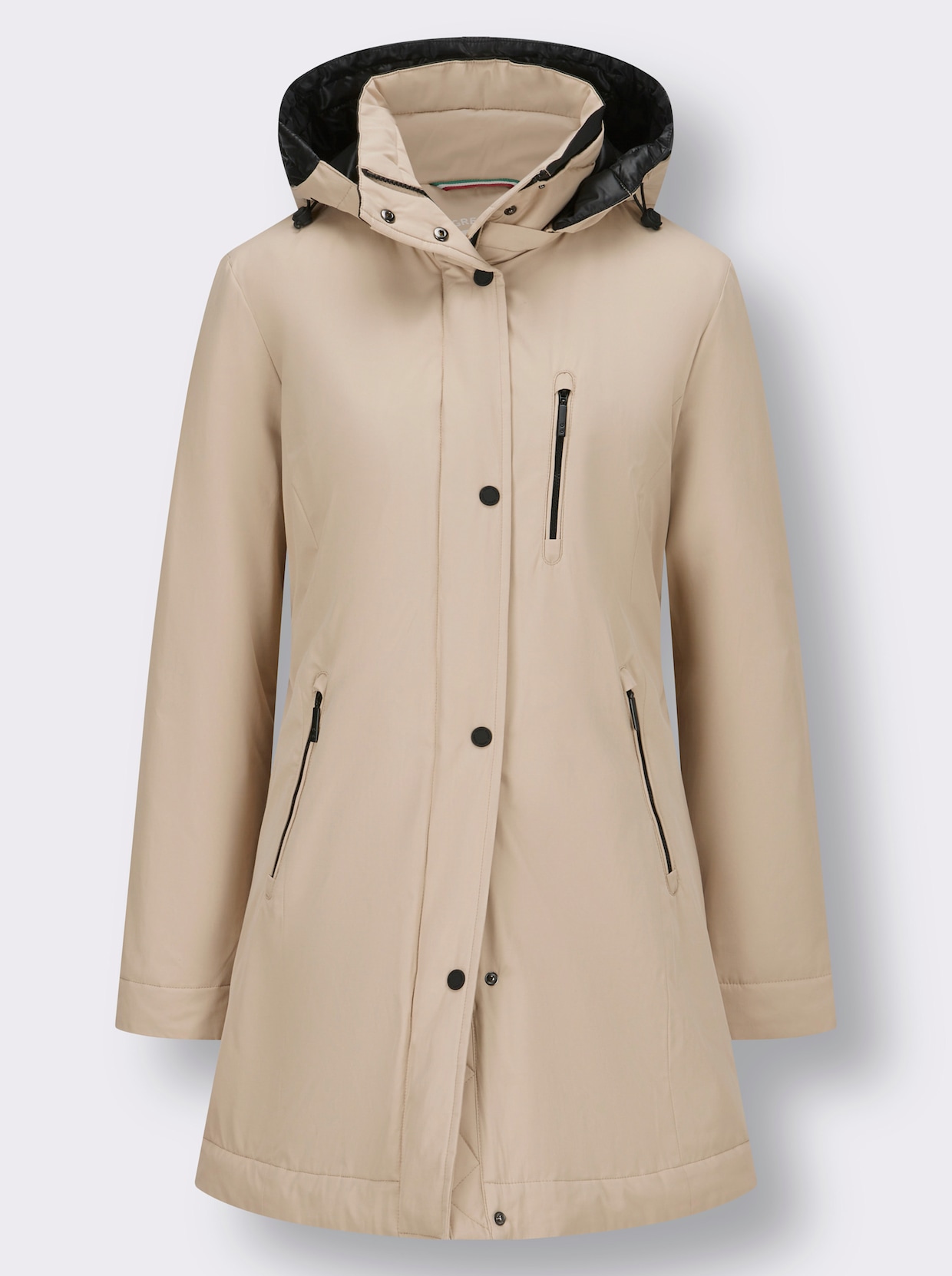 Green Goose Longjacke - beige-schwarz