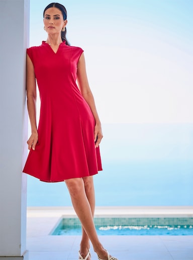 heine Jerseykleid im figurbetonenden Schnitt - rot