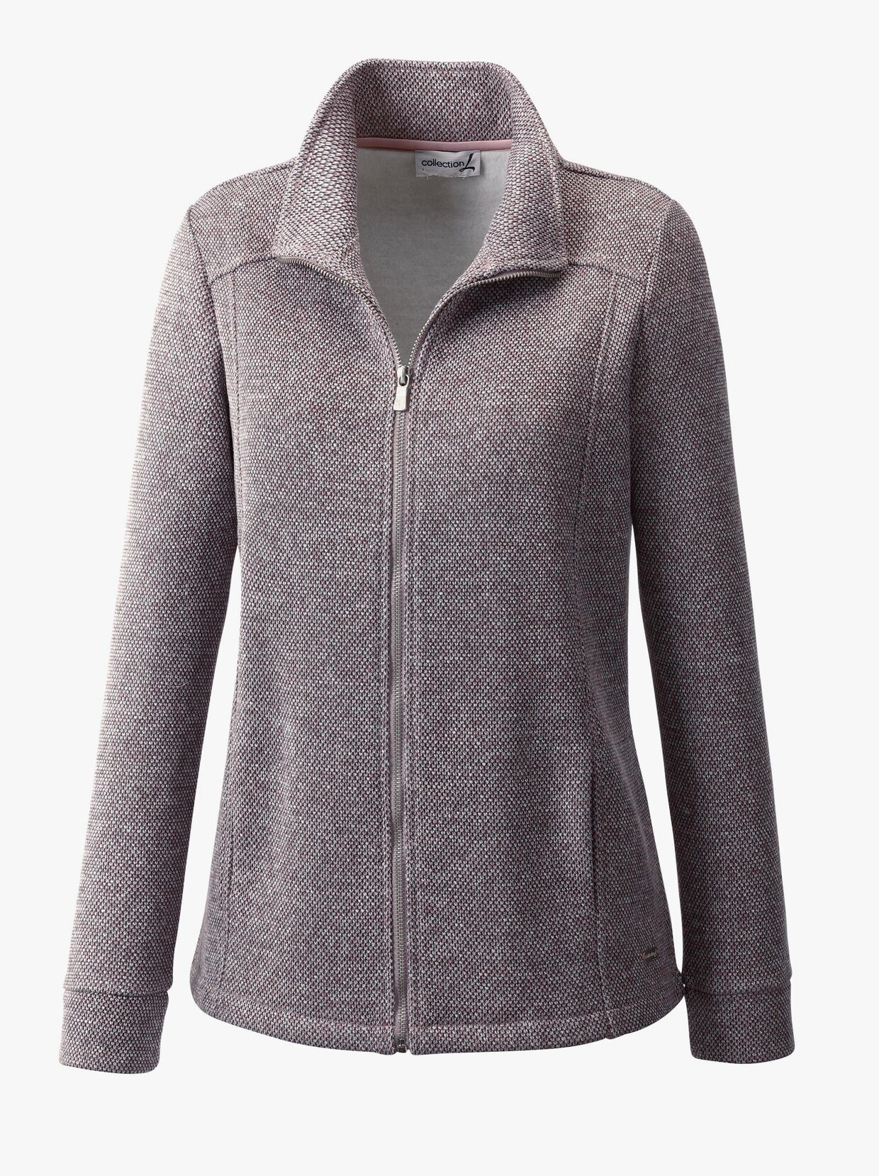 Shirtjacke - mauve-meliert