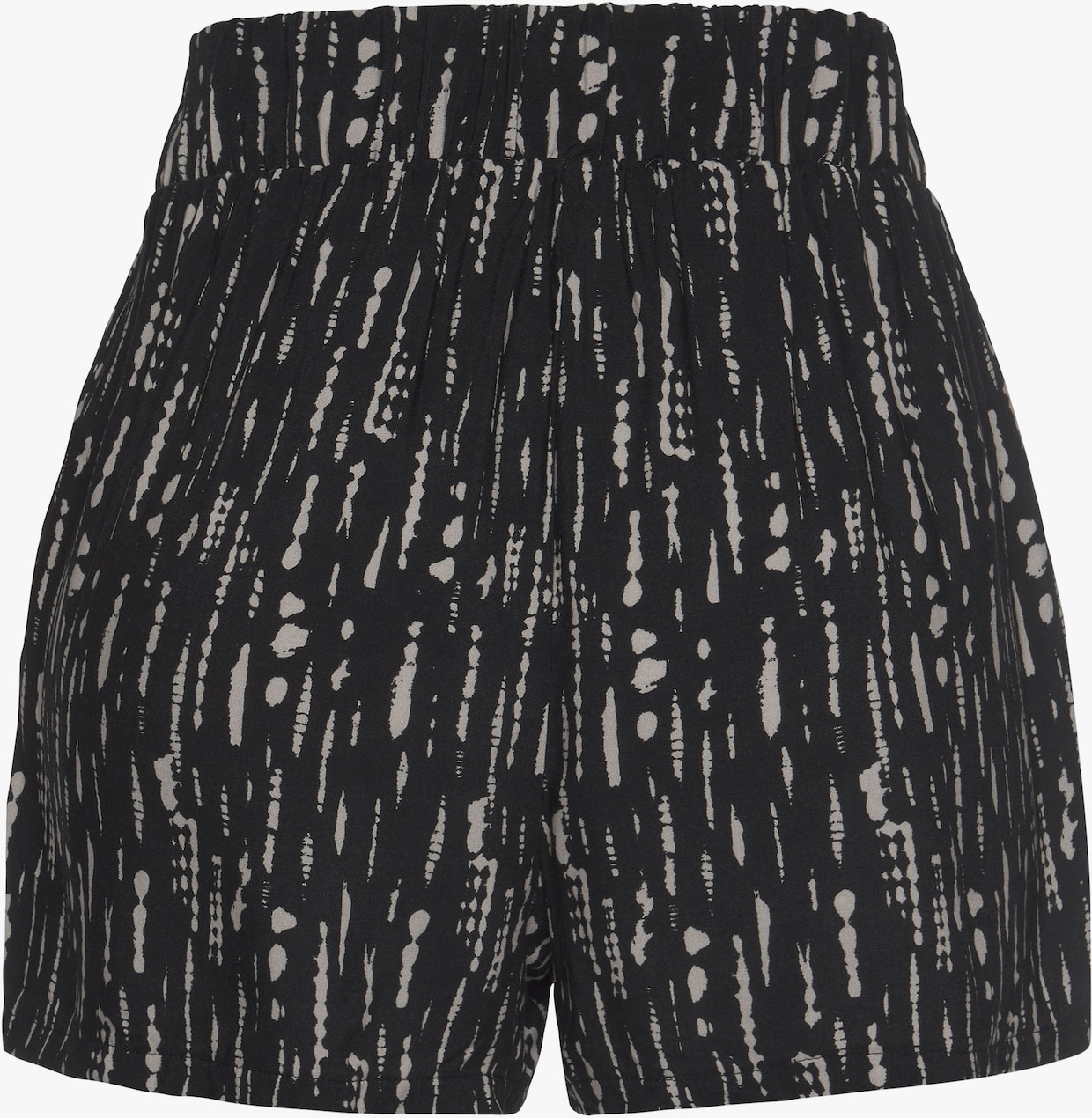 s.Oliver Short tissé - noir-beige imprimé