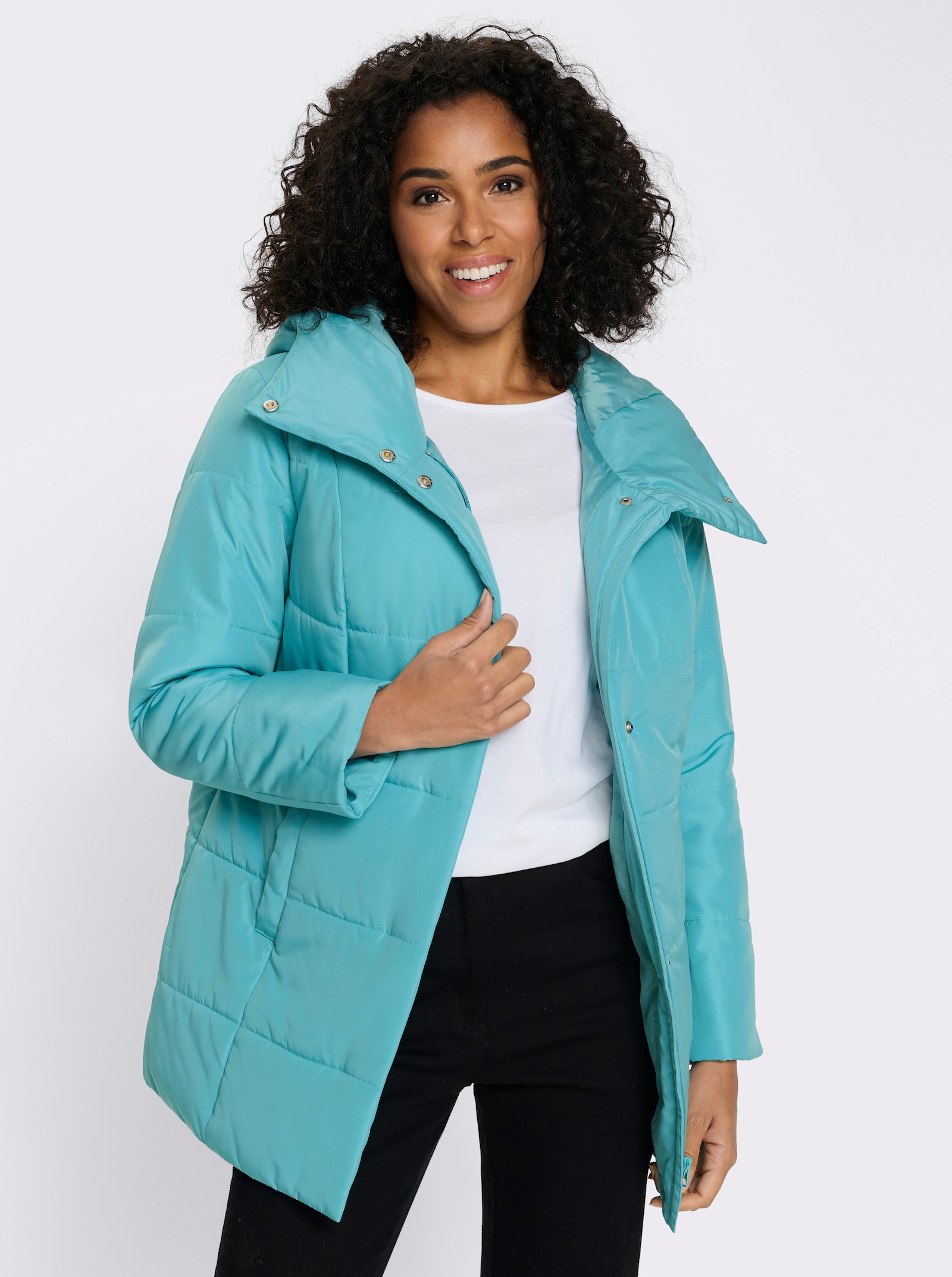 Steppjacke mit Kapuze - ozean