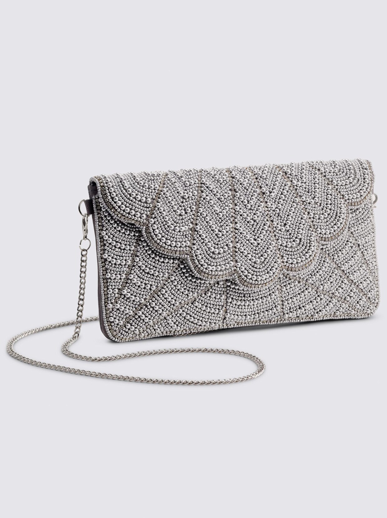 heine Clutch - silberfarben