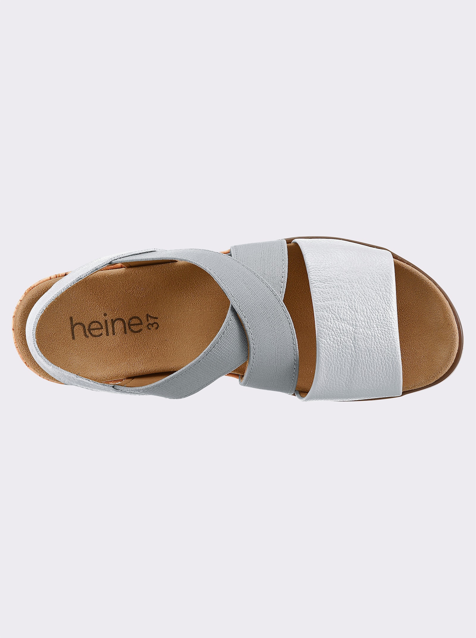 heine Keilsandalette - hellblau
