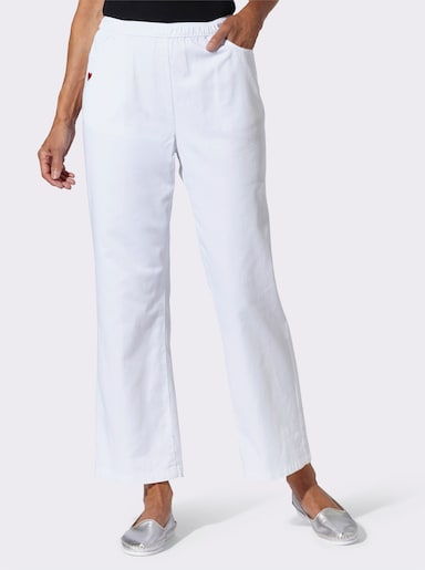 Schlupfjeans - weiß
