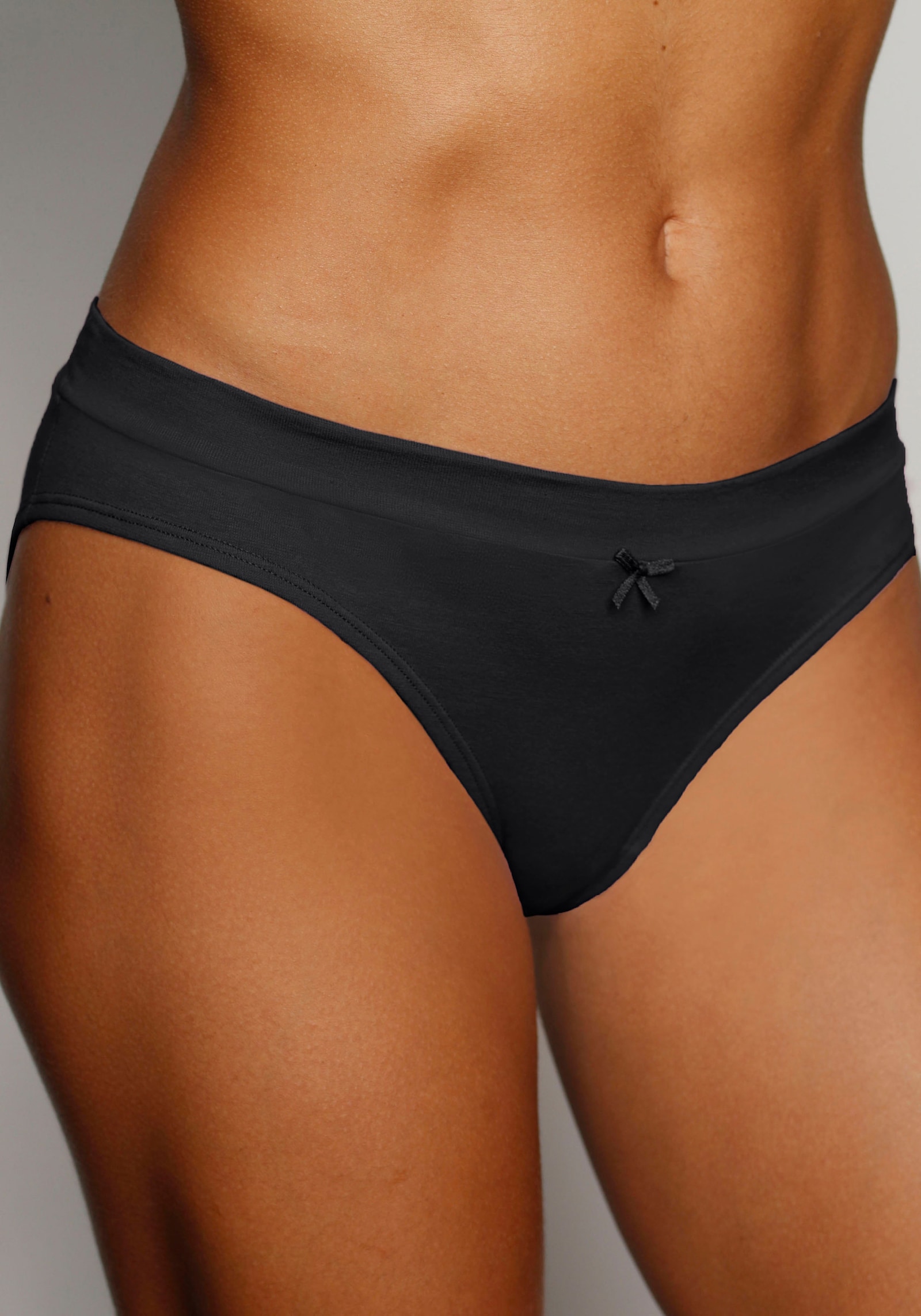 Vivance Jazz-Pants Slips - off-white, anthrazit meliert, schwarz