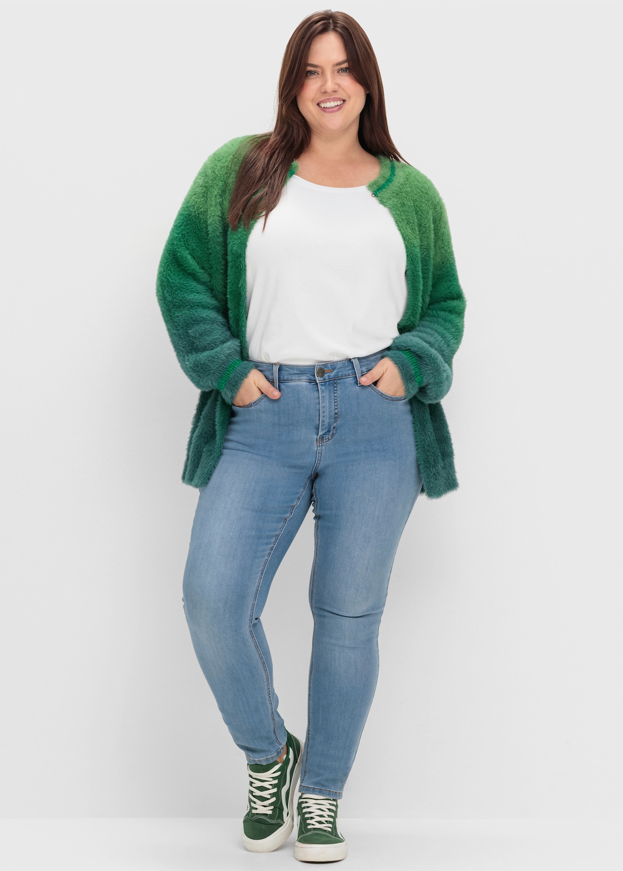 sheego by Joe Browns Vest - groen/blauw