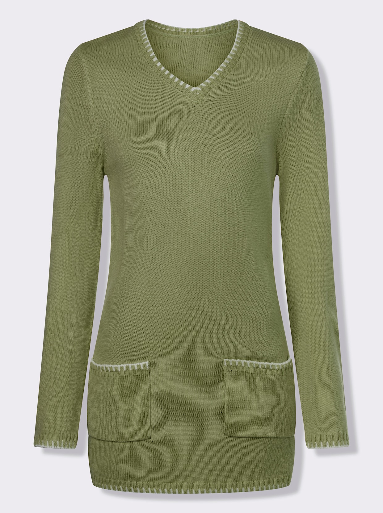 Longpullover - schilf