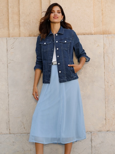 Jeansjacke - blue-stone-washed