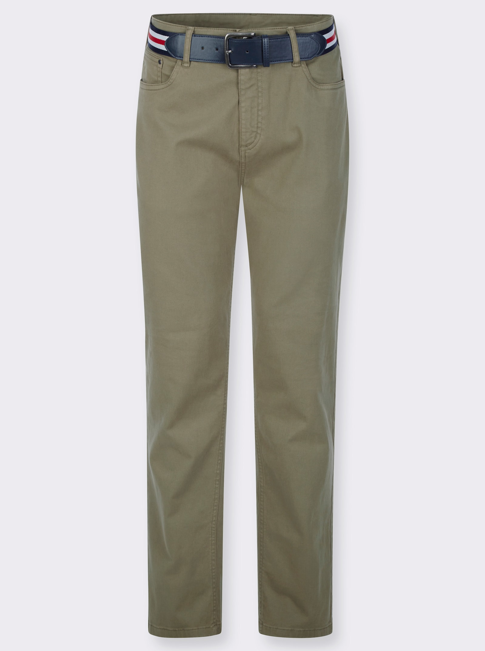 5-pocketjeans van twill - kaki