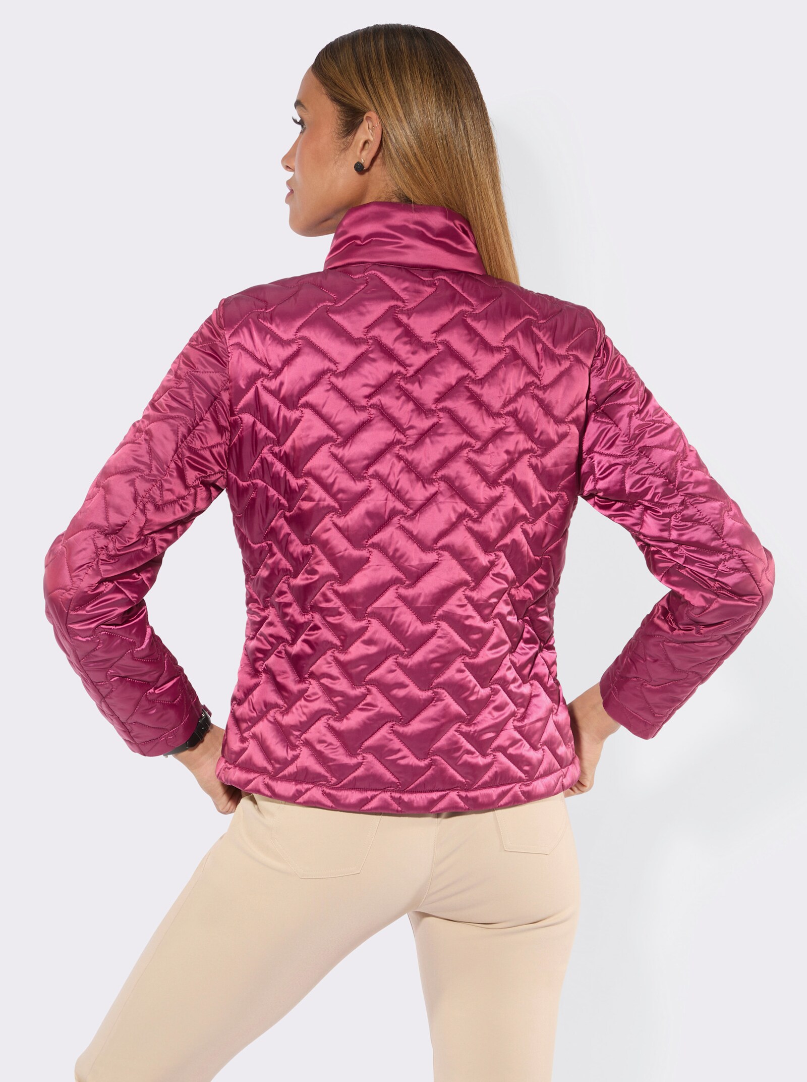 Steppjacke in Sandwich-Steppung - malve