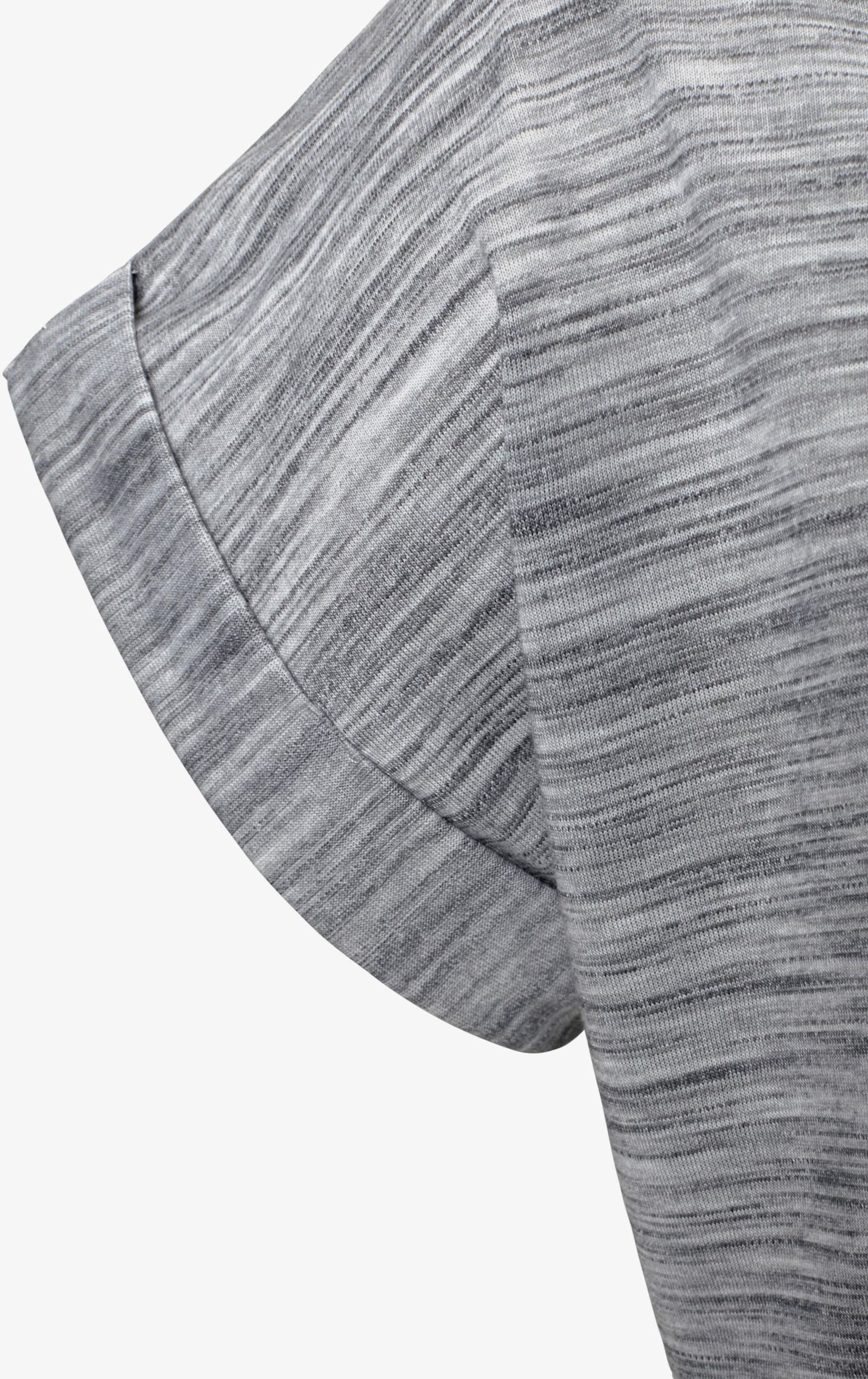 Beachtime Kurzarmshirt - blau-meliert, grau-meliert