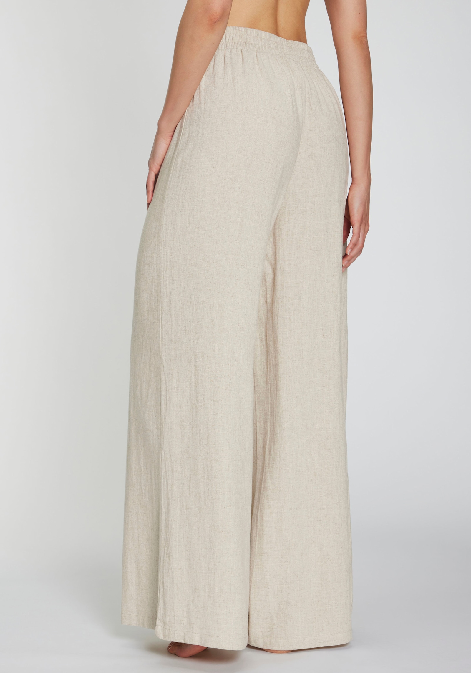 French Connection Pantalon en lin - beige chiné