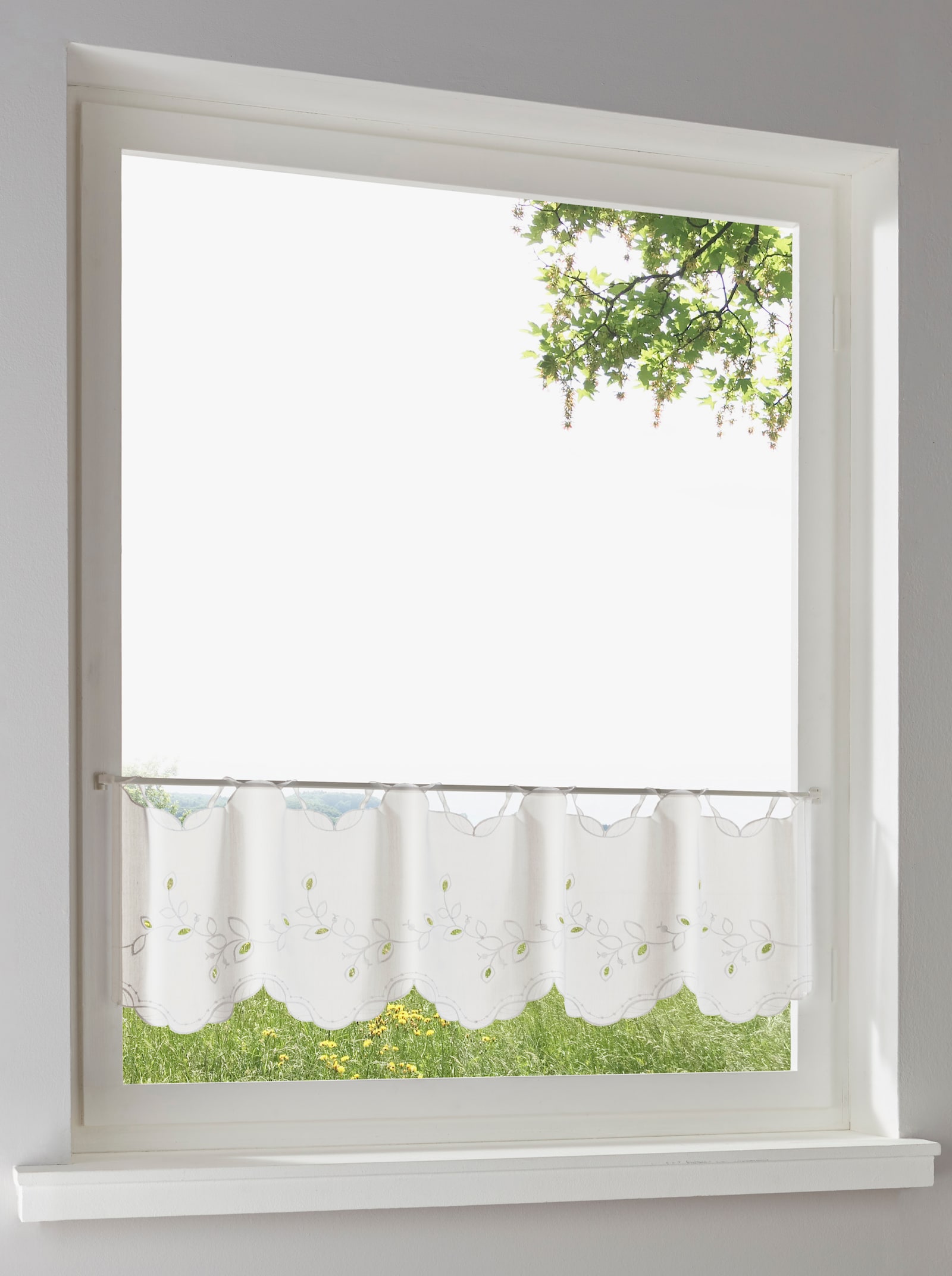 heine home Querbehang - weiß