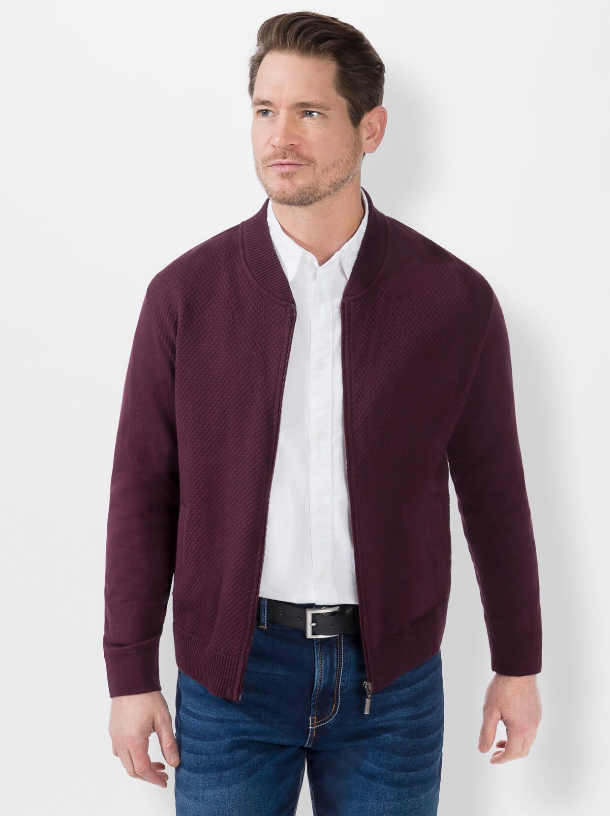 Marco Donati Strickjacke - burgund