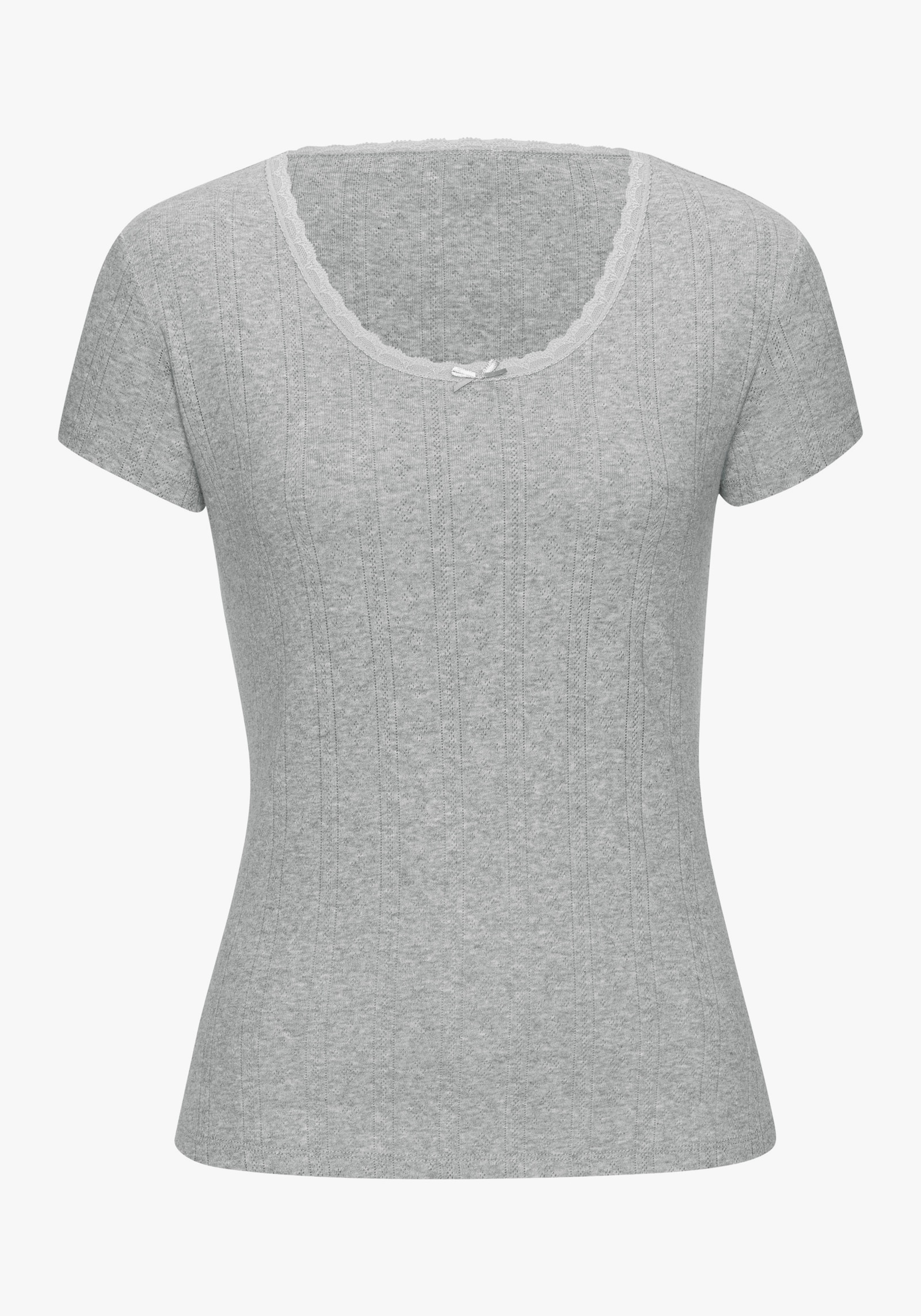 Vivance T-Shirt - grau meliert, creme