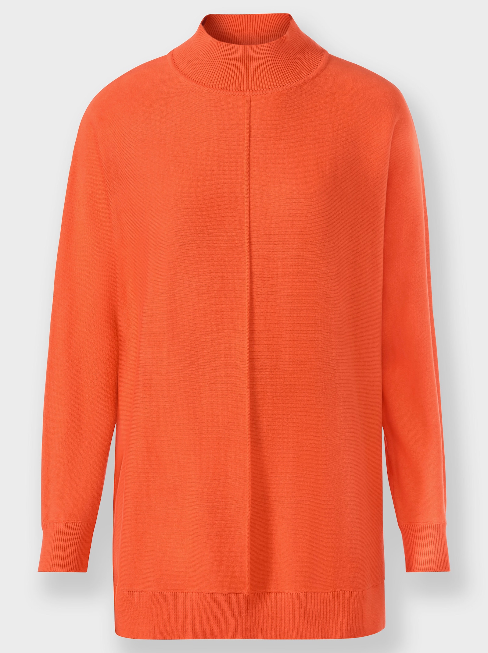 heine Stehkragenpullover mit Fledermaus-Ärmel - orange