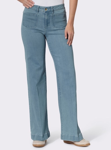 heine Jeans mit Bügelfalten - blue-bleached
