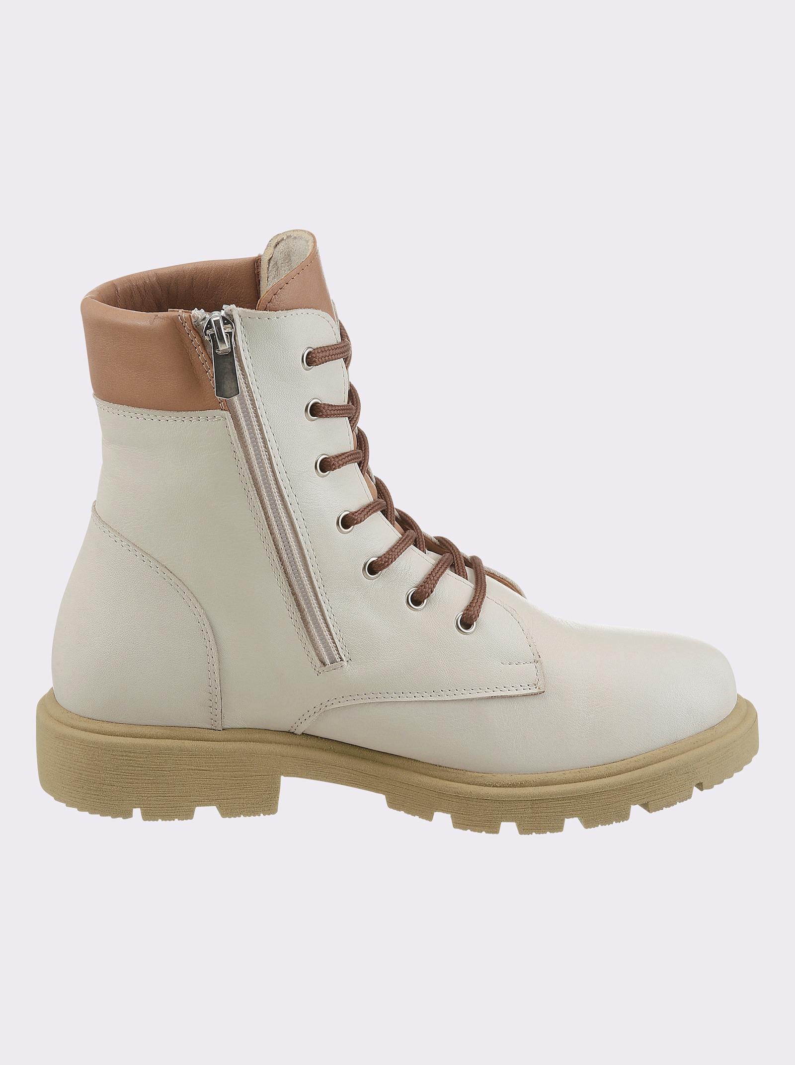 Andrea Conti Schnürstiefelette - creme