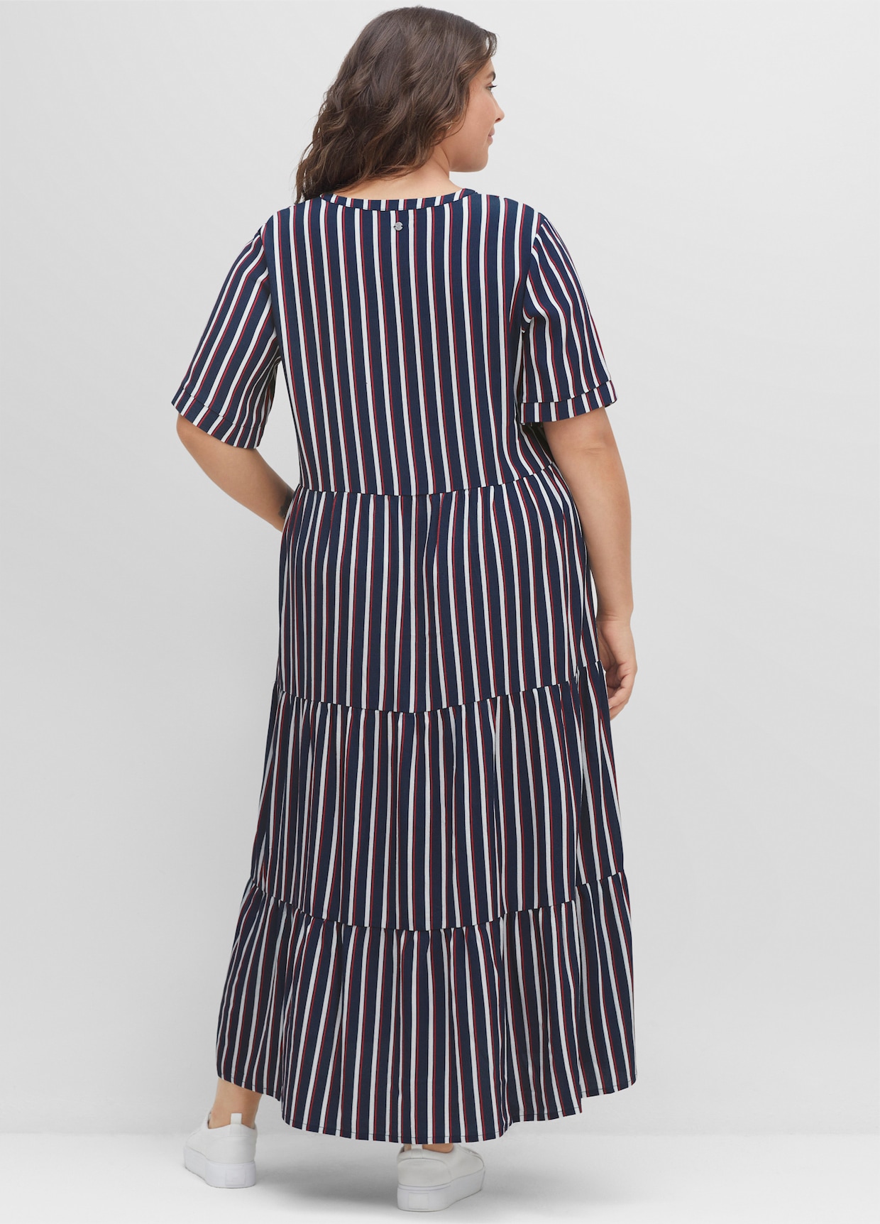 sheego Maxi-jurk - nachtblauw gestreept