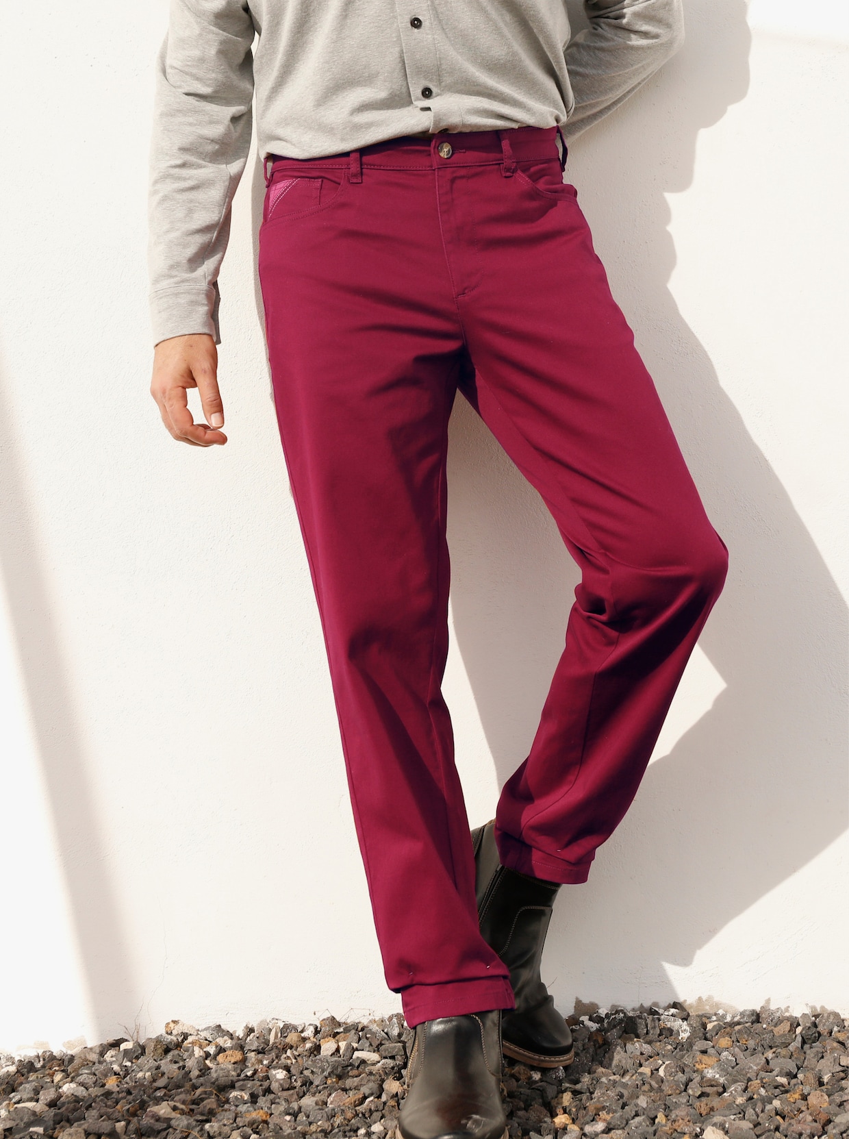 Marco Donati Broek - donkerrood