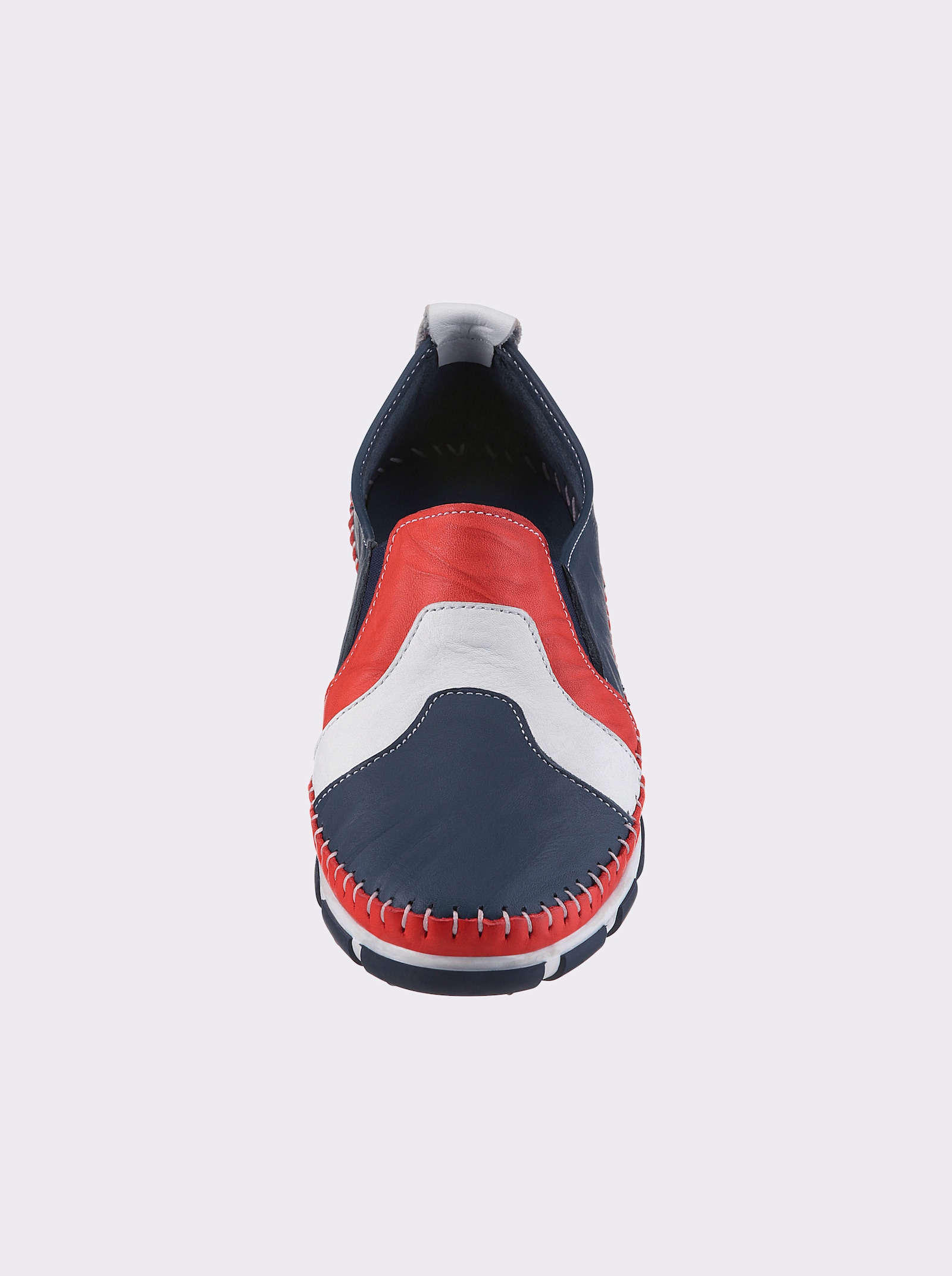 Gemini Slipper von Gemini, aus Leder - jeansblau