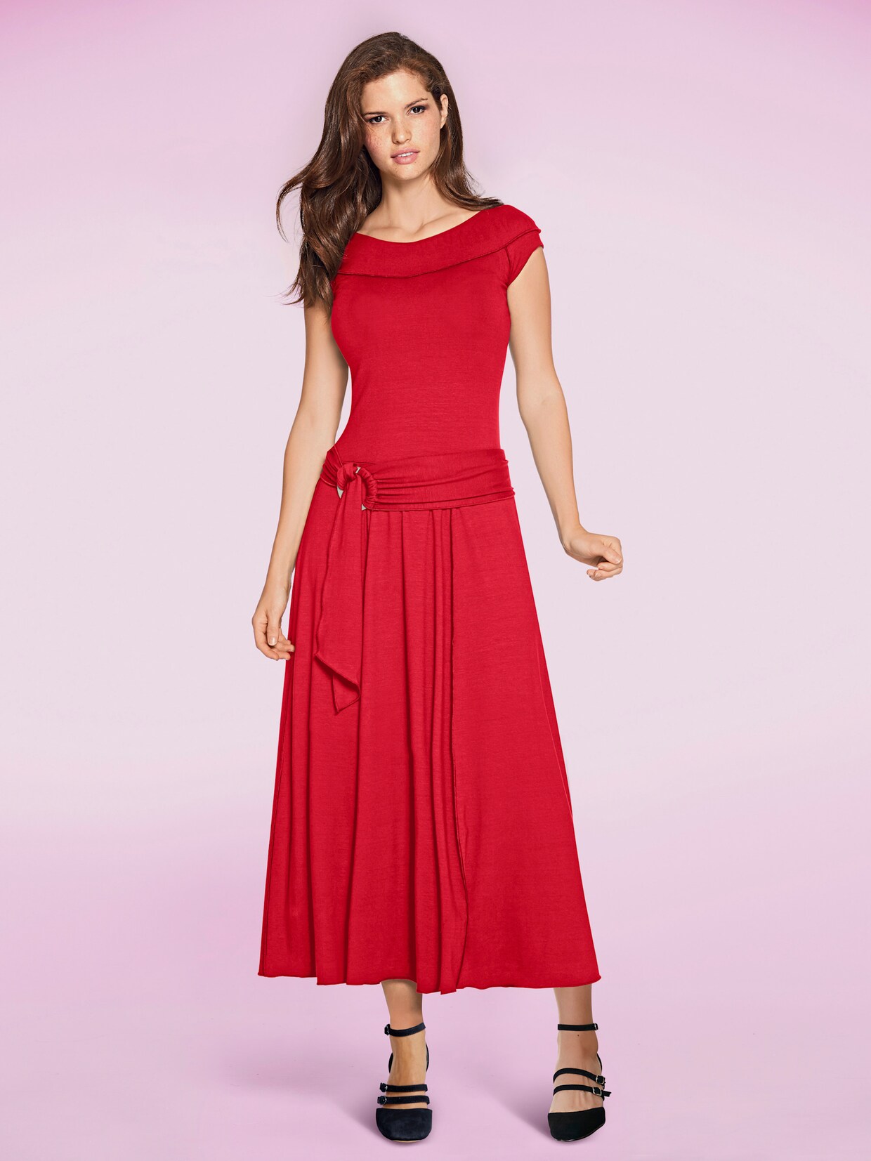 heine Maxi-jurk - rood
