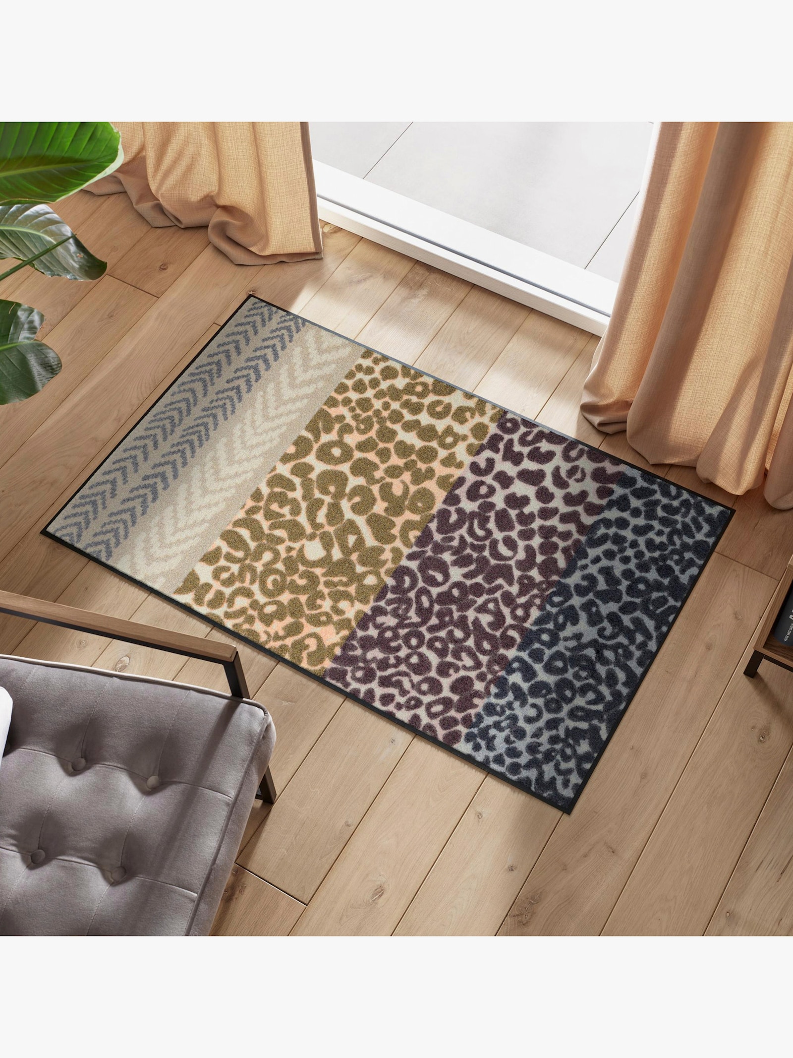 wash+dry by Kleen-Tex Fußmatte - braun-gemustert