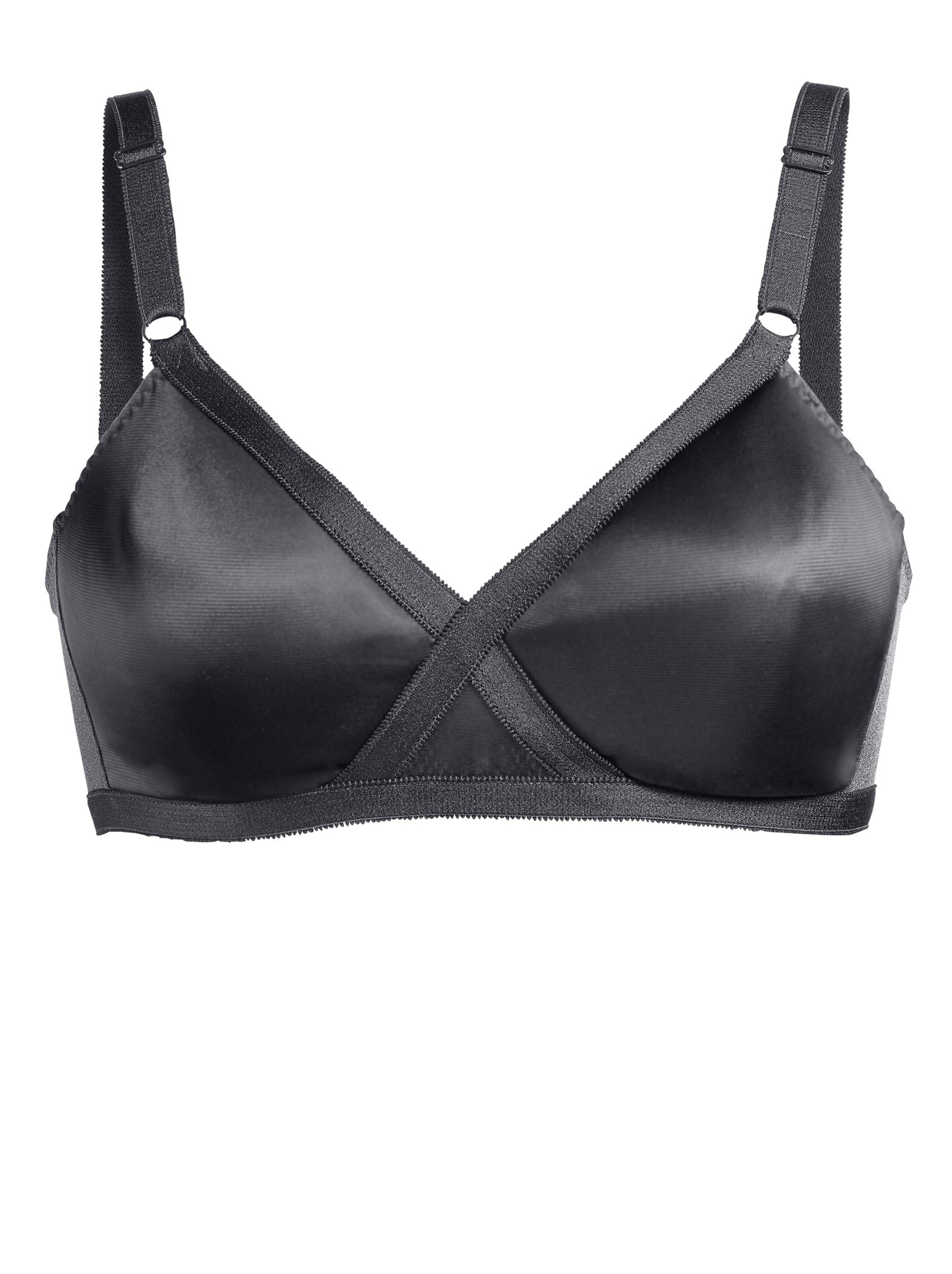 Viania T-Shirt-BH ohne Bügel - schwarz