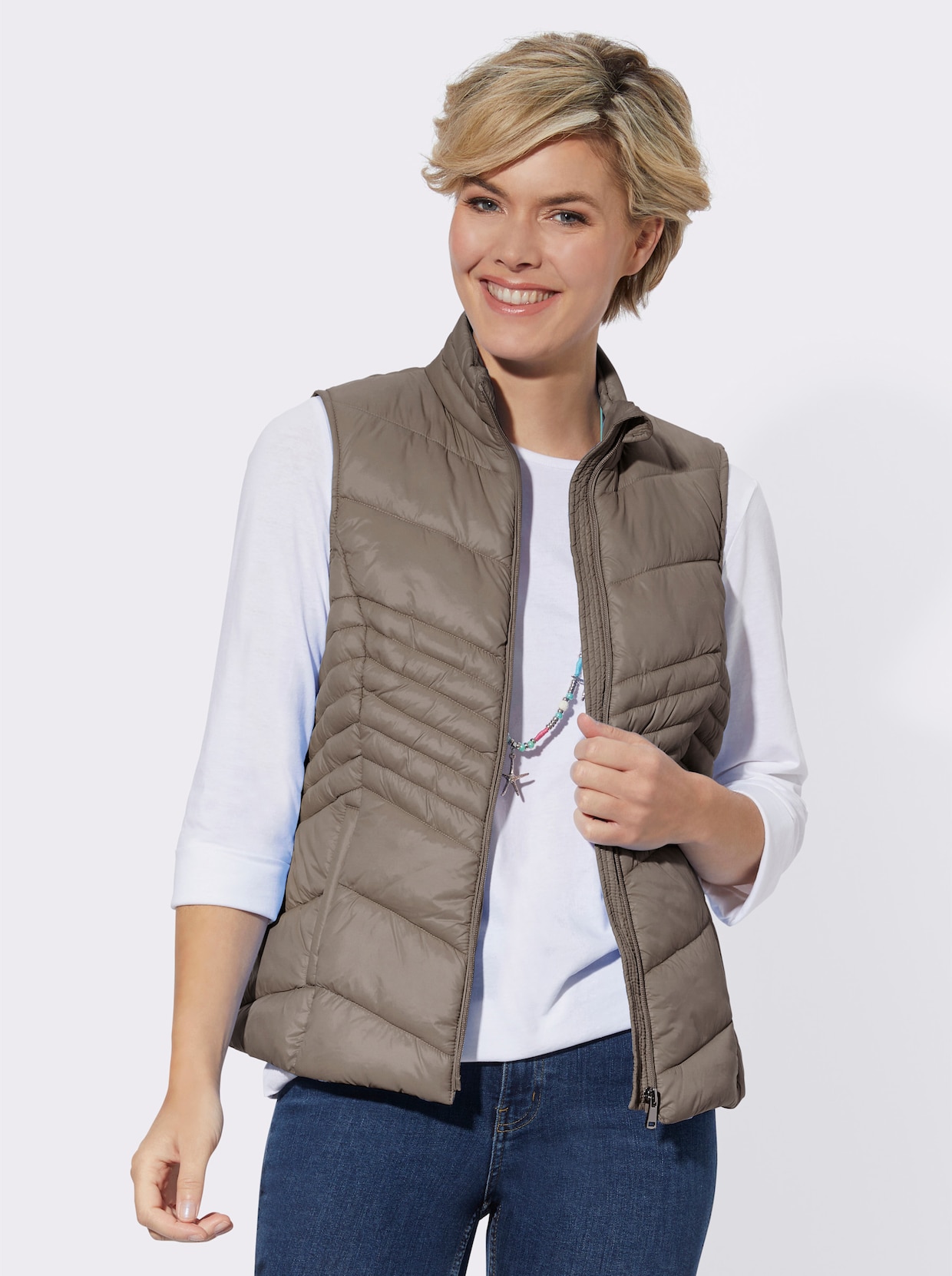 Bodywarmer - taupe