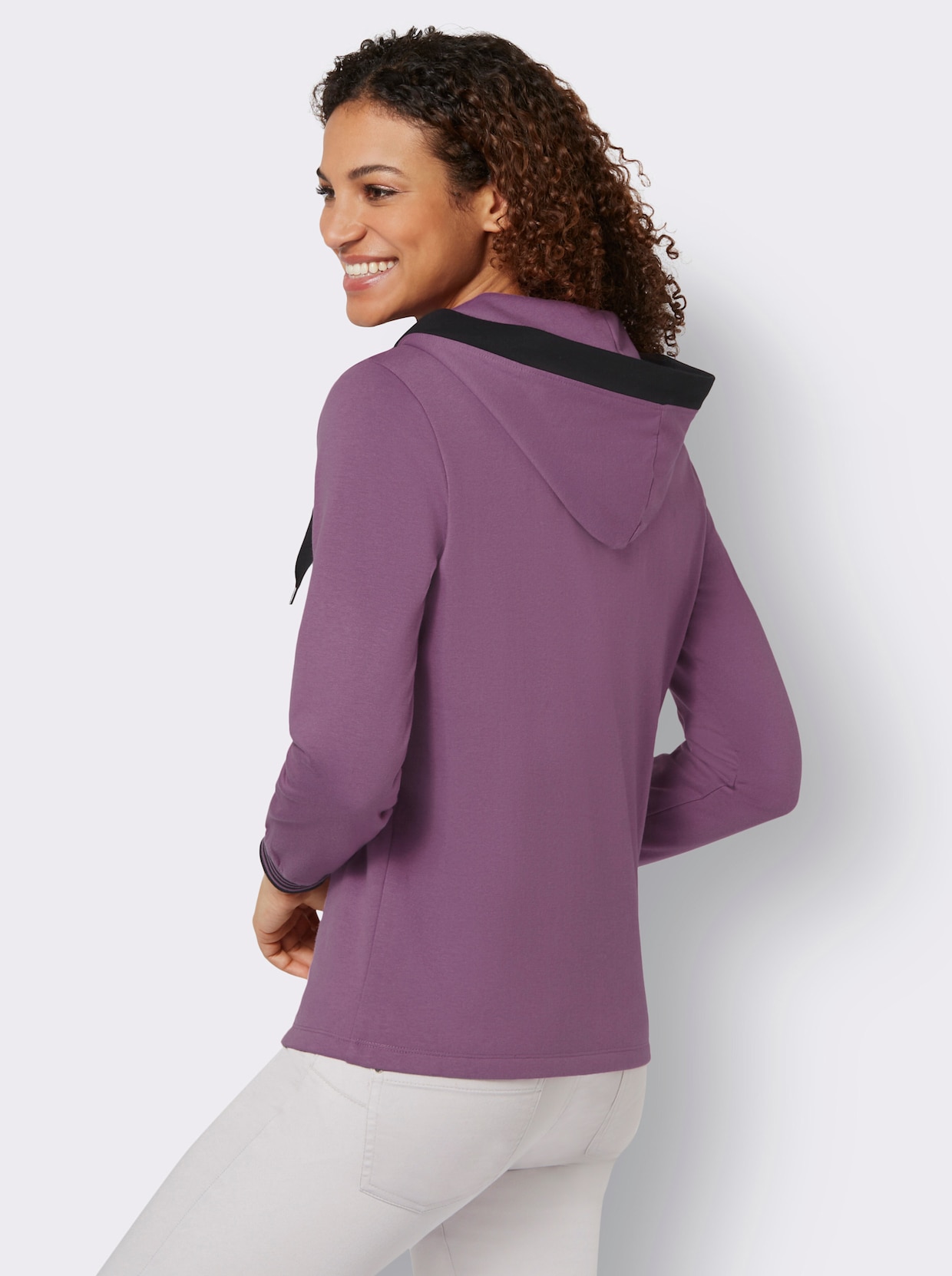 Shirt met capuchon - violet