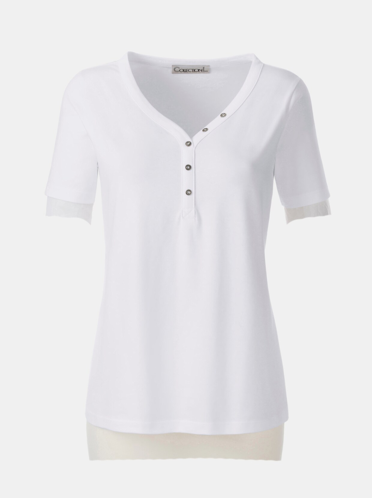 Kurzarmshirt - weiß