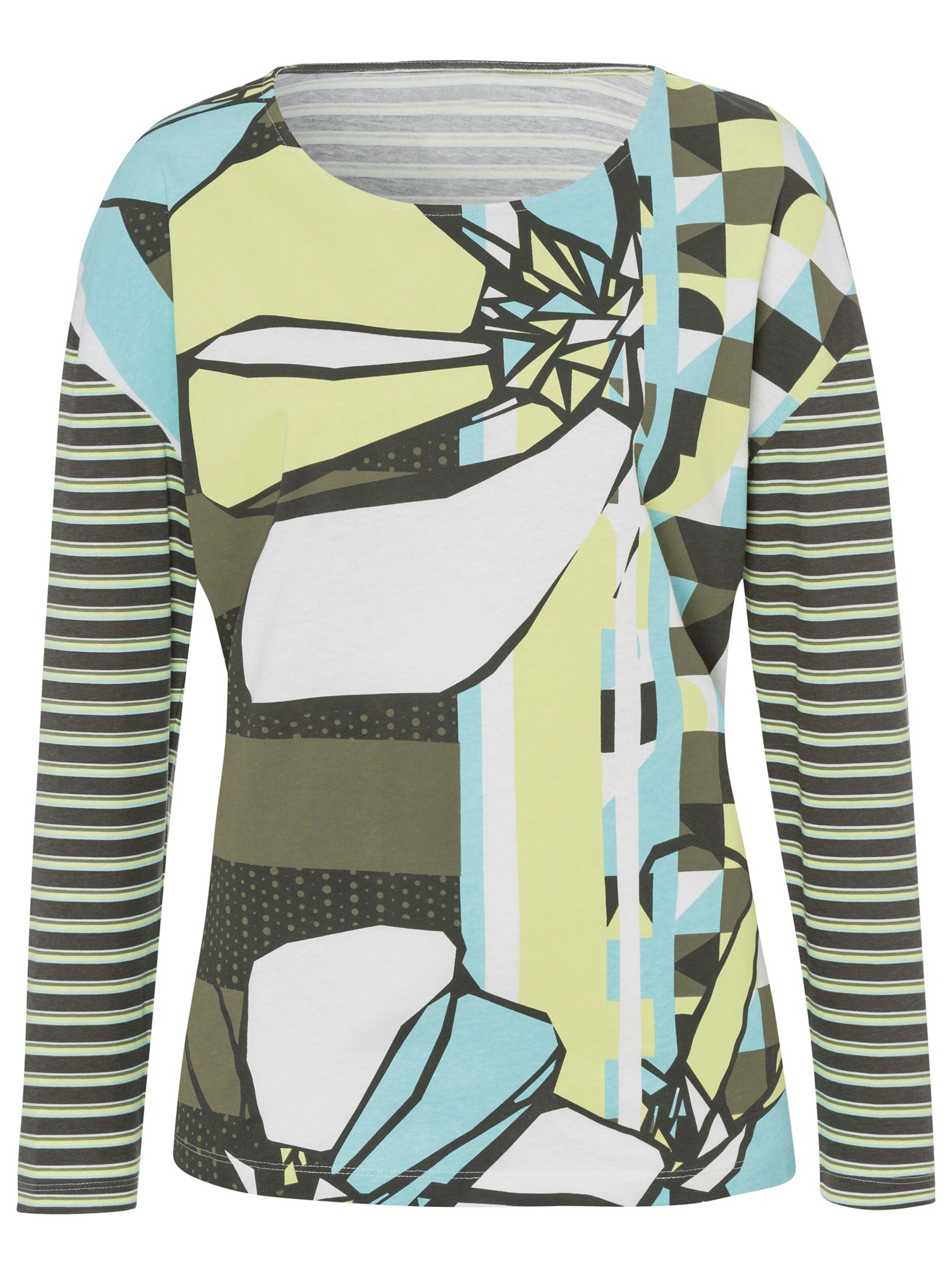 Shirt - khaki-gemustert