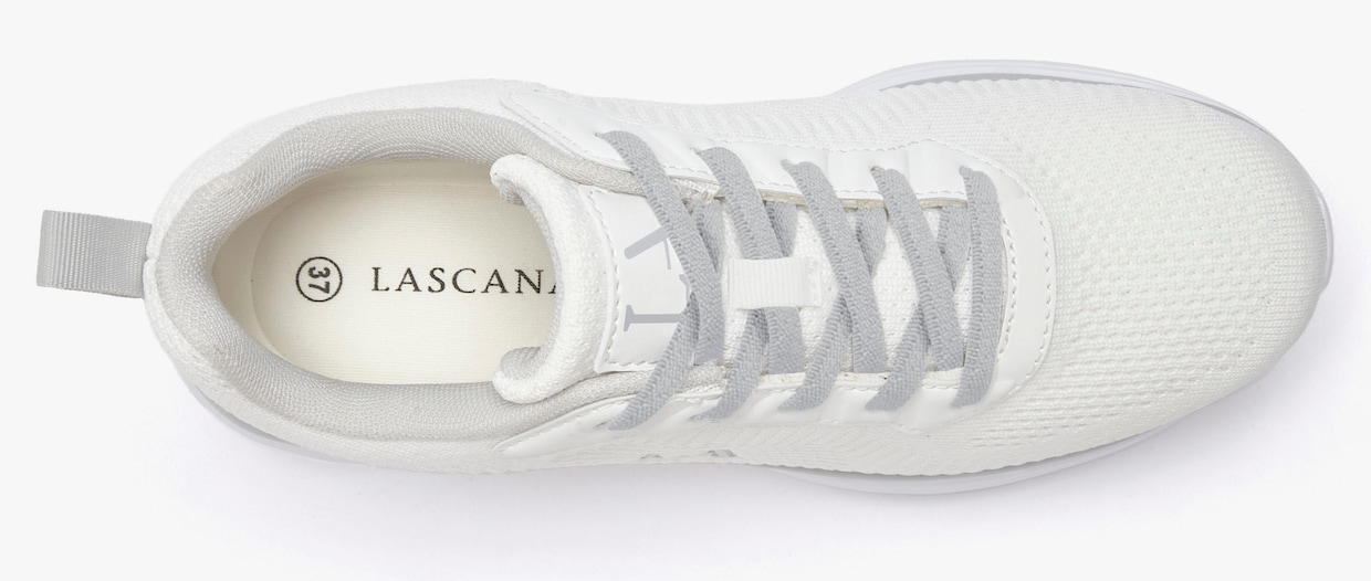 LASCANA Sneaker - wit/lichtgrijs