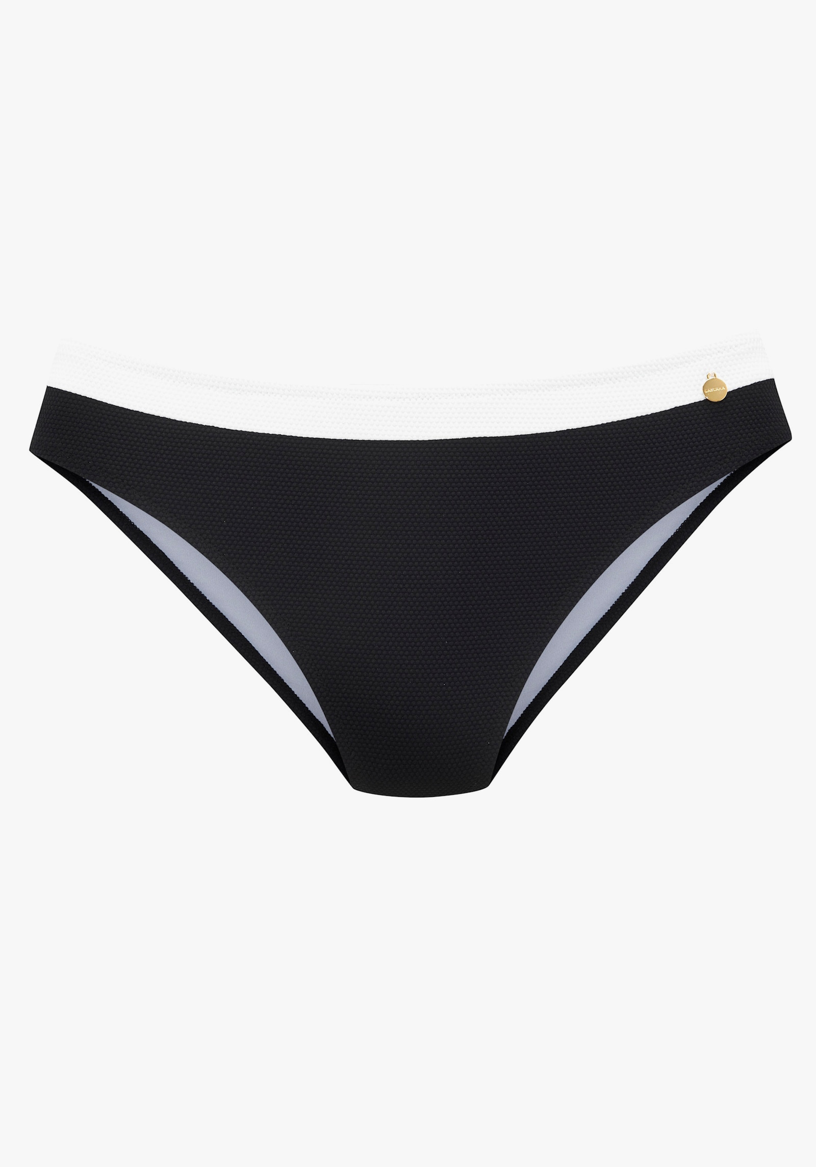 LASCANA Bikini-Hose - schwarz-creme