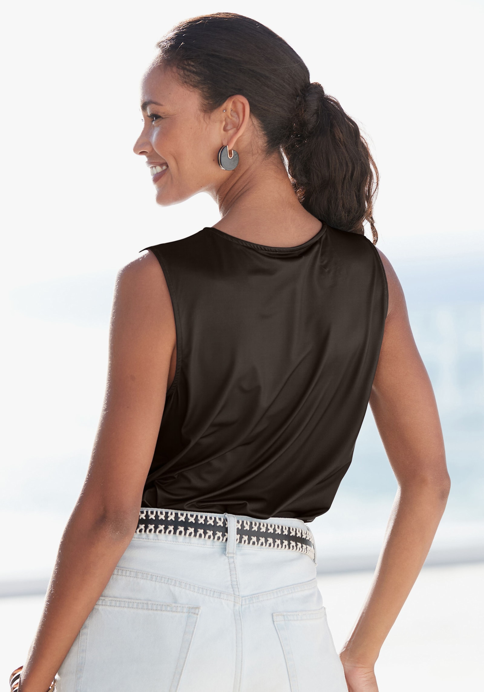 LASCANA Tanktop - zwart