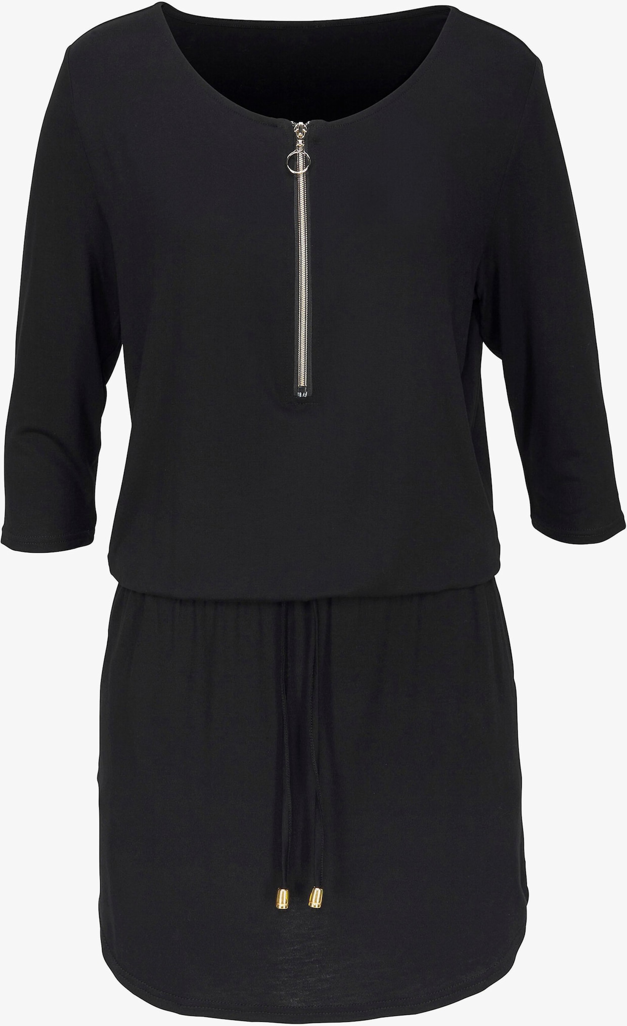 LASCANA Robe en jersey - noir