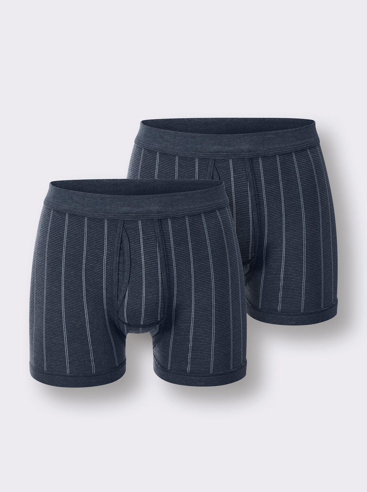 wäschepur men Hose kurz - marine-gestreift