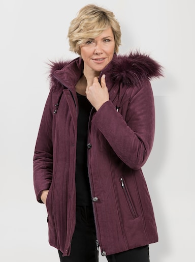 Steppjacke in Micro-Moss-Qualität - burgund