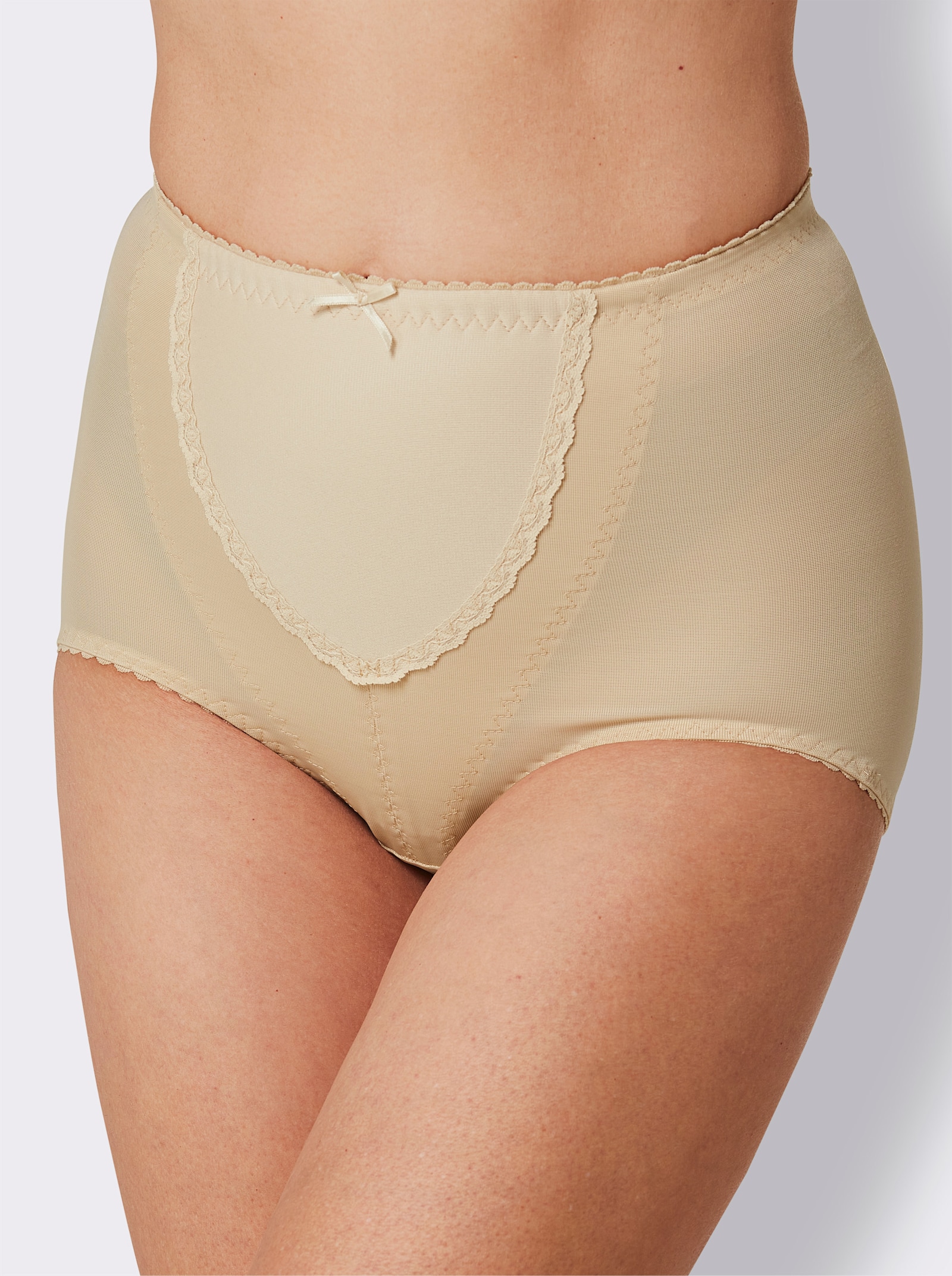 wäschepur Miederhose mit Spitze - elfenbein