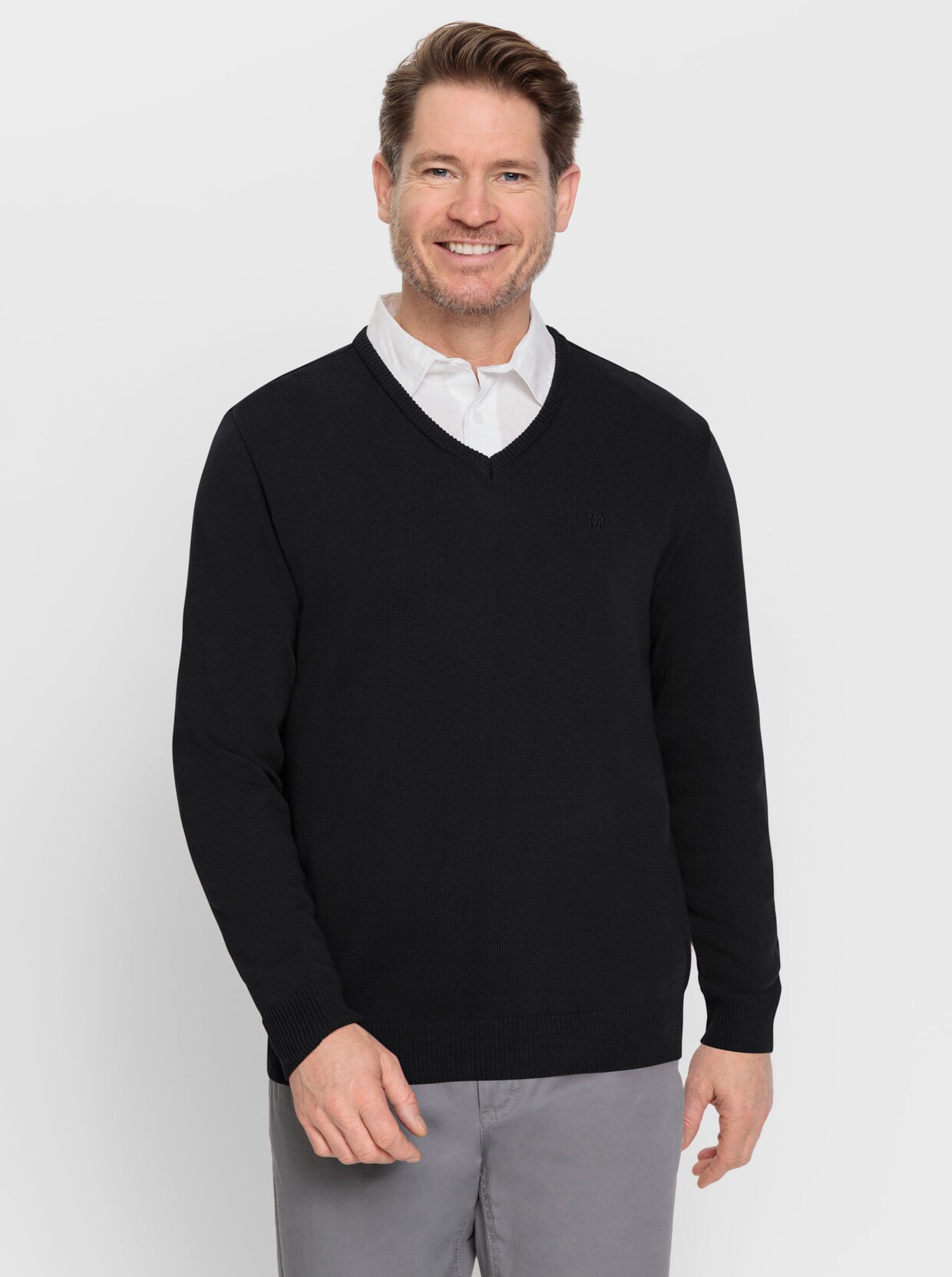 Marco Donati Pullover - marine gemêleerd