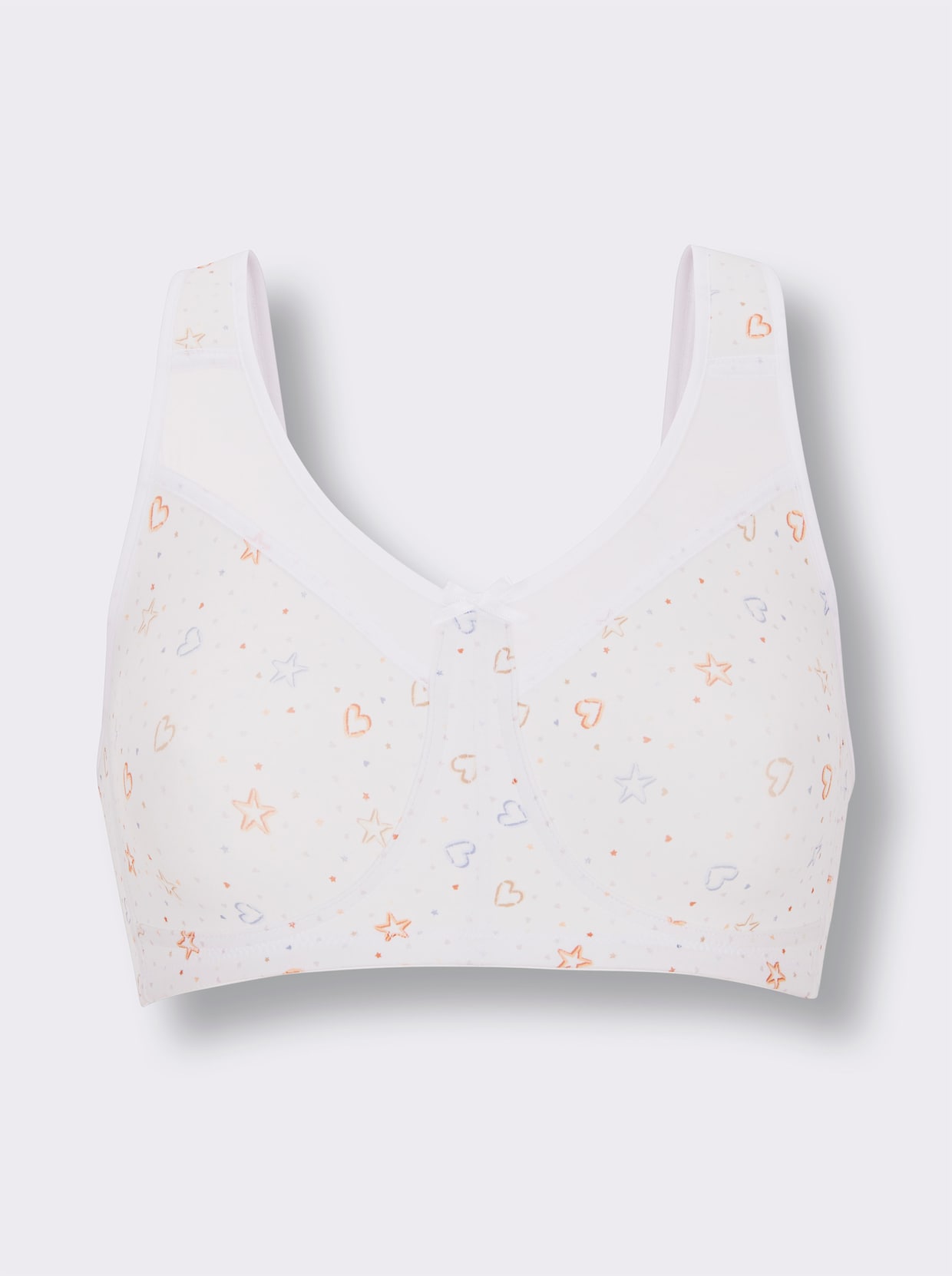 wäschepur Steunbeha zonder beugel - wit geprint