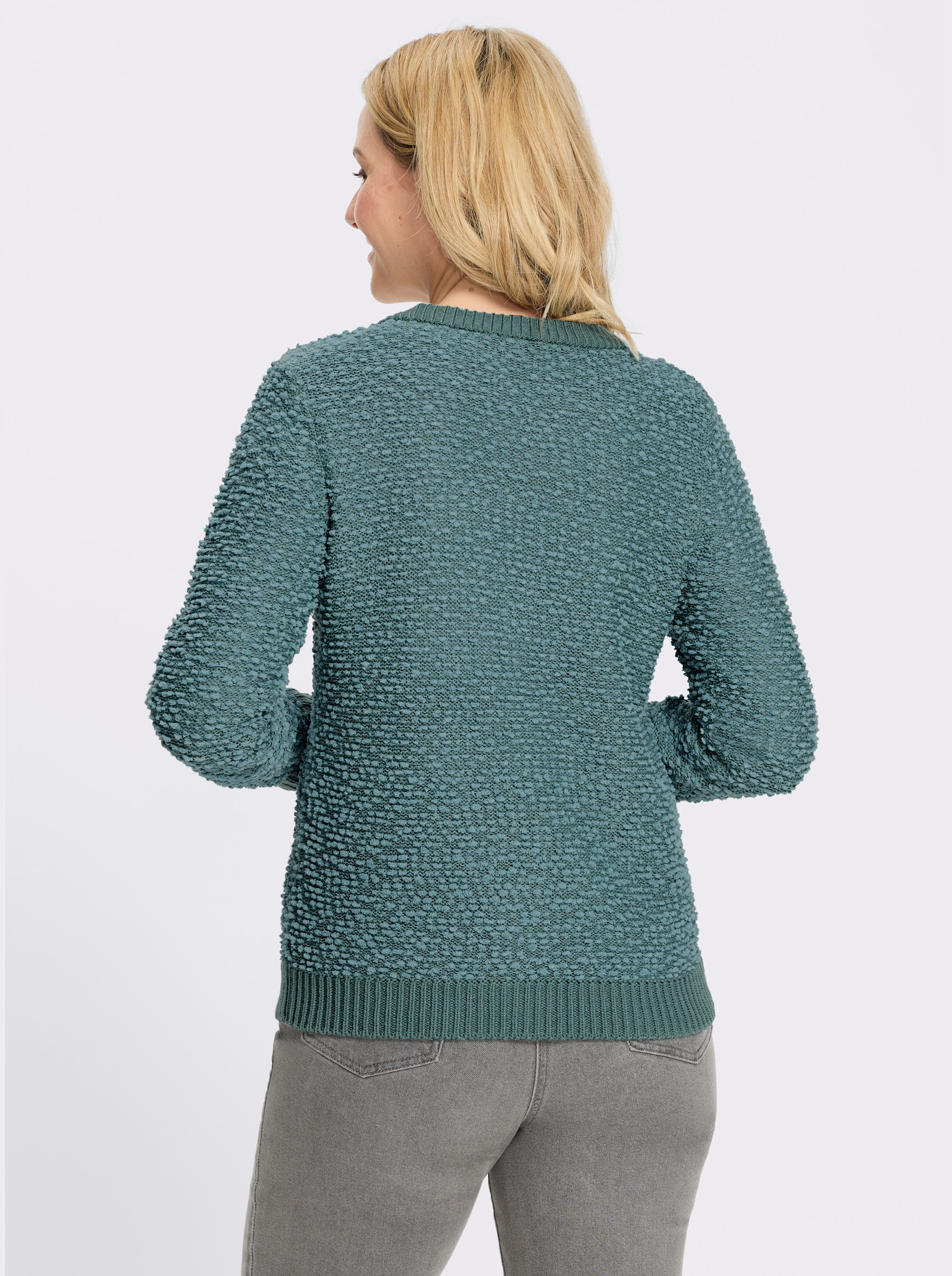 Cardigan aus Effektgarn - jade