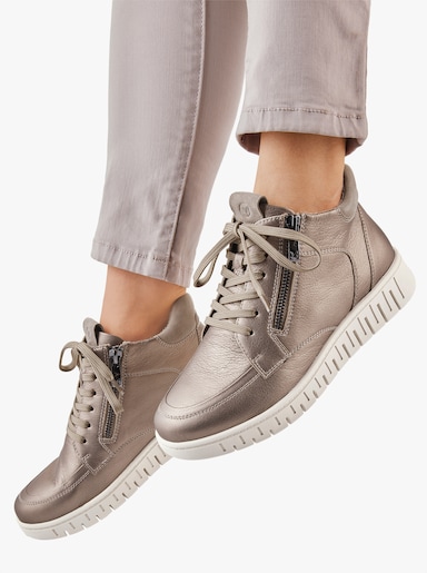 Caprice Stiefelette mit Profilsohle - taupe-meliert